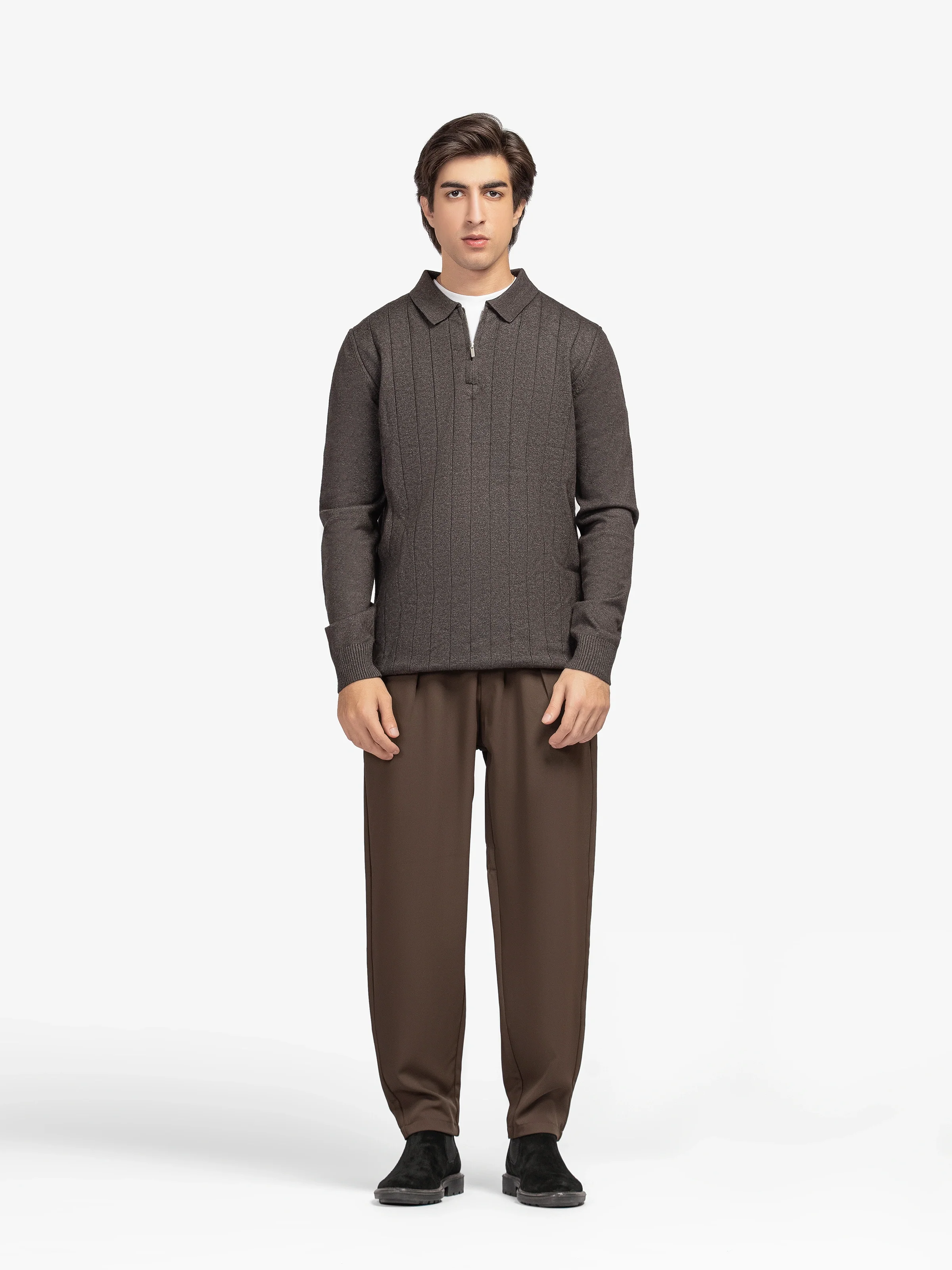 Men's Charcoal Sweater - EMTSWT5-030 - Image 3