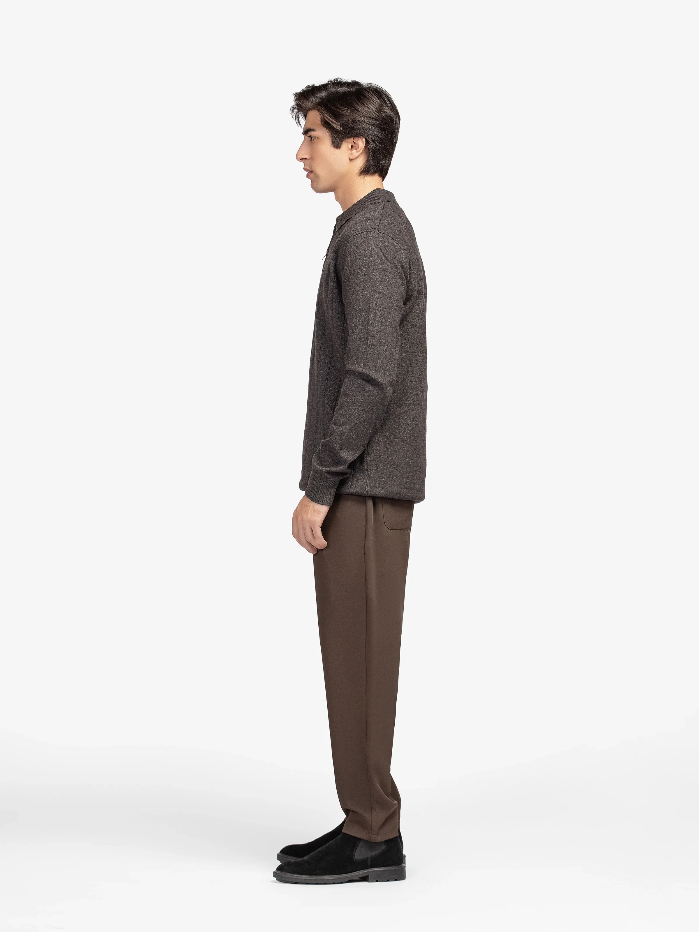 Men's Charcoal Sweater - EMTSWT5-030 - Image 4