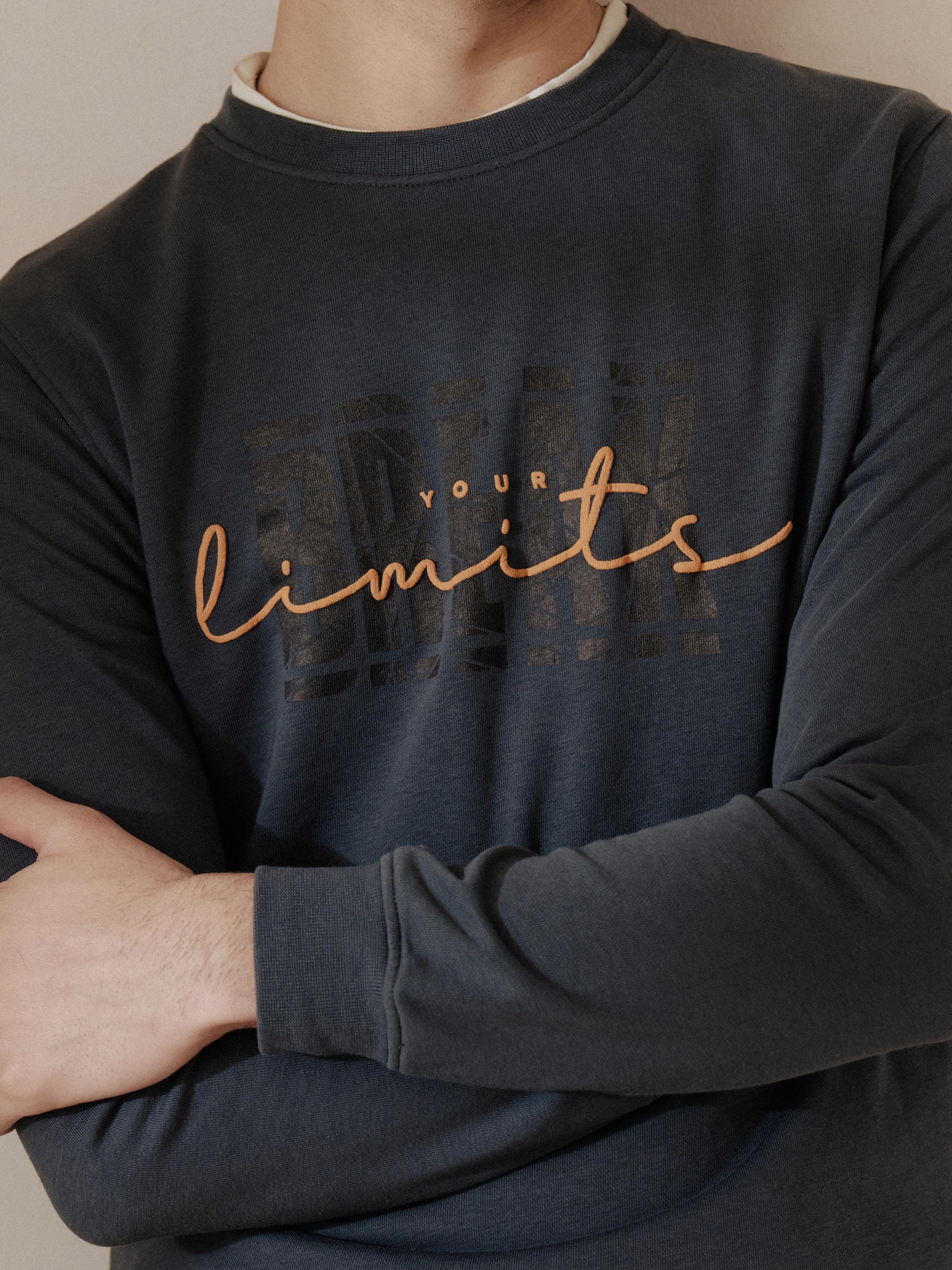 Men's Charcoal Sweatshirt - EMTSS5-007 - Image 4