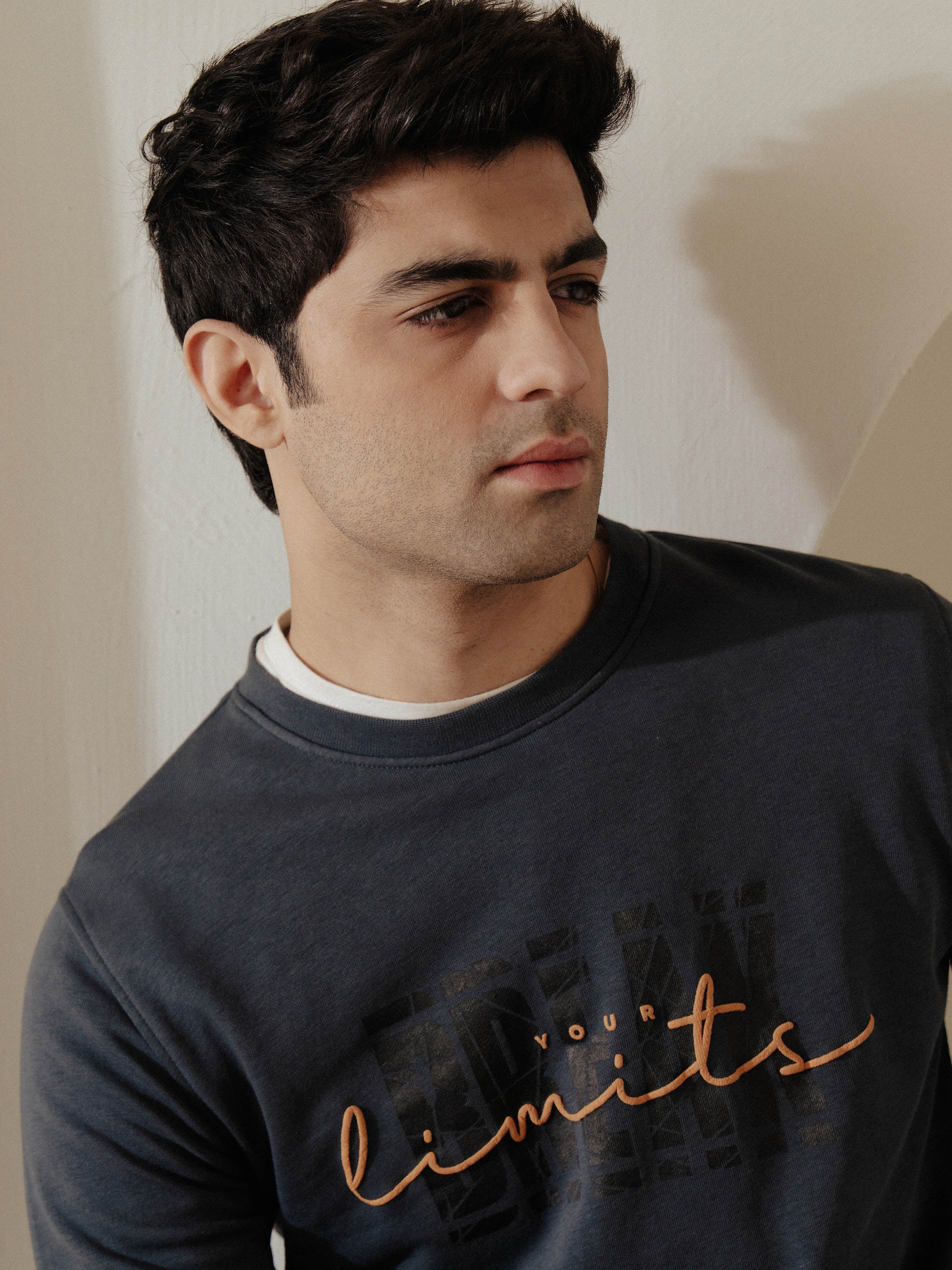 Men's Charcoal Sweatshirt - EMTSS5-007 - Image 5