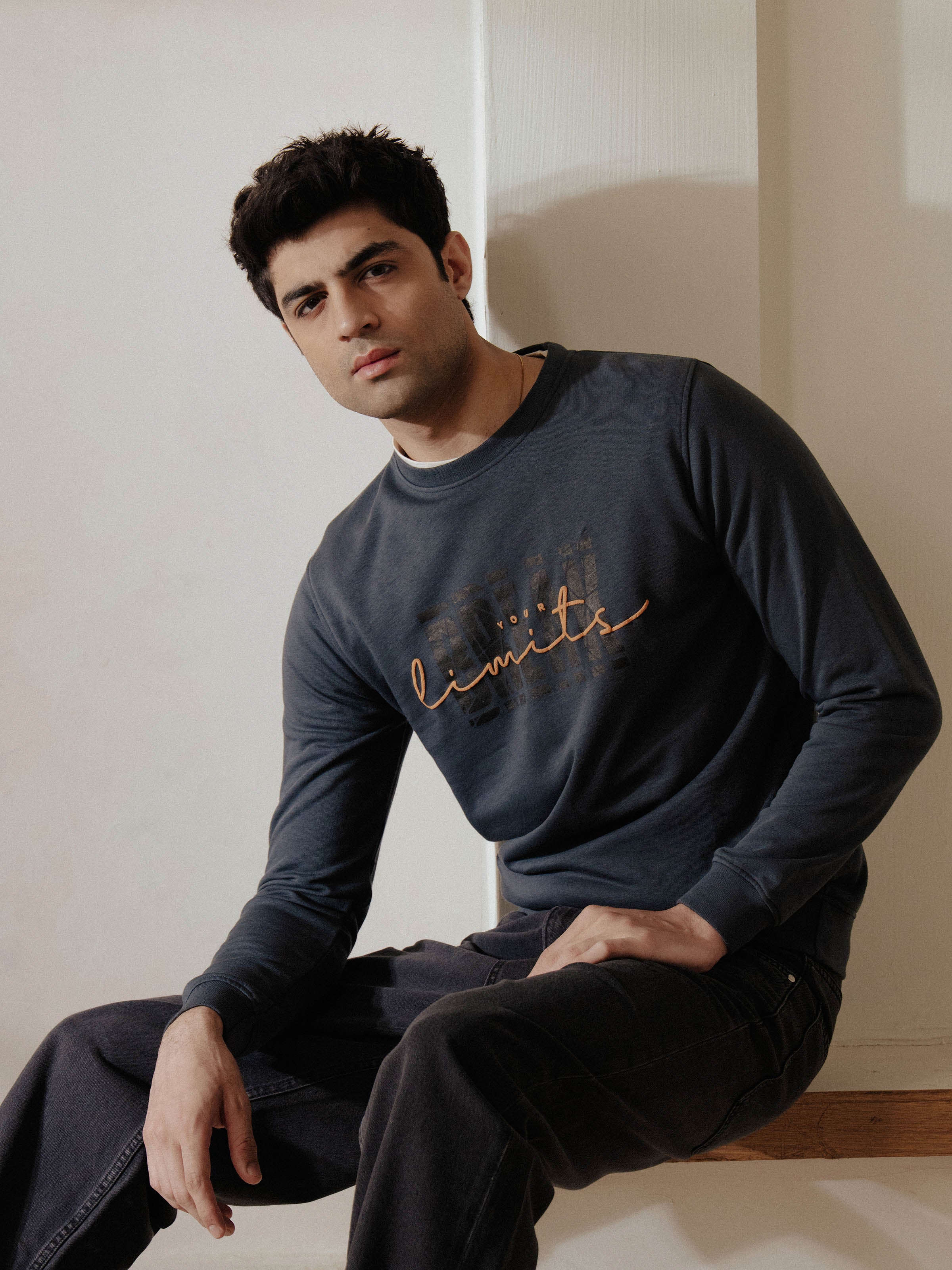 Men's Charcoal Sweatshirt - EMTSS5-007 - Image 6