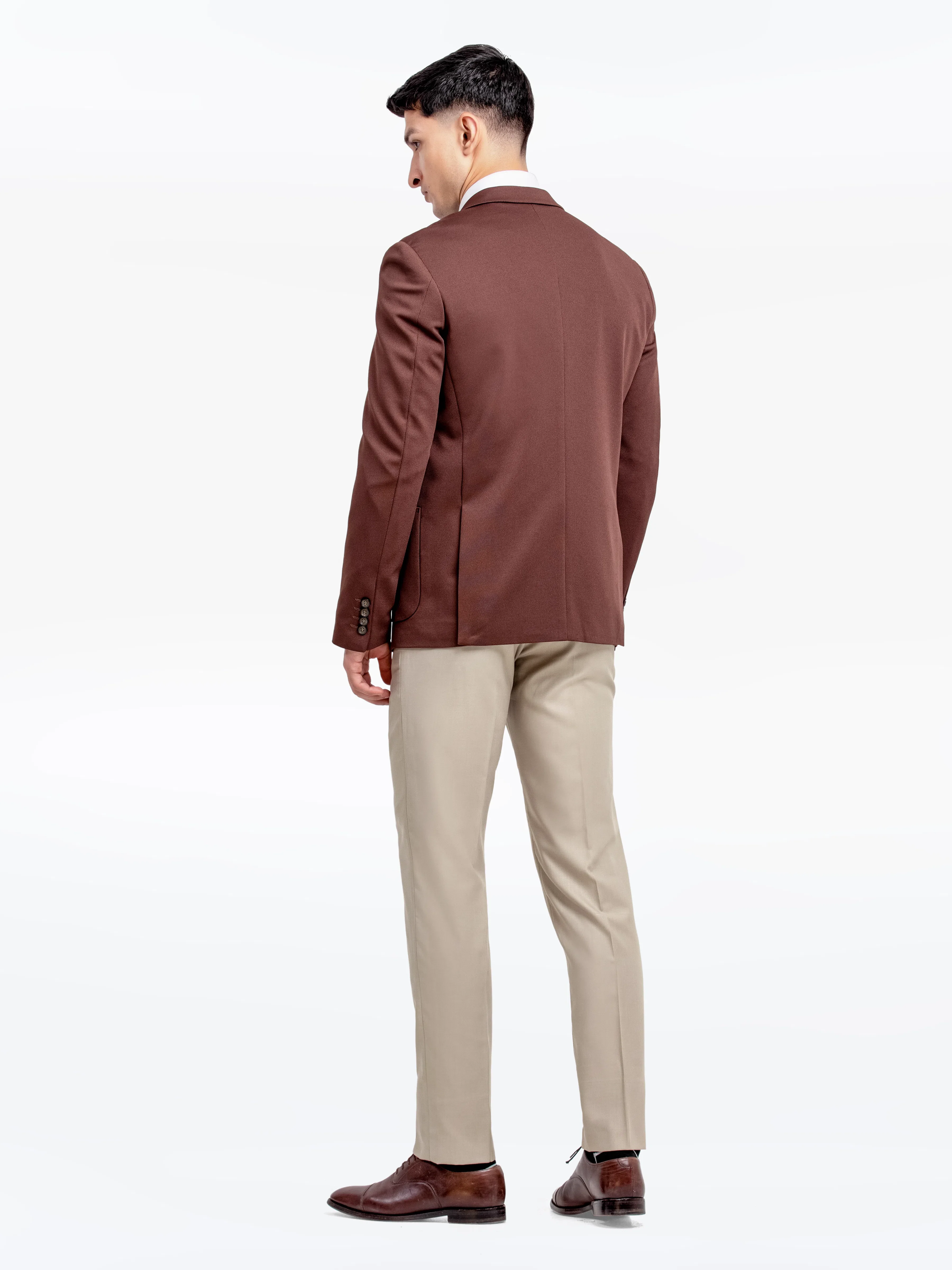 Men's Chocolate Brown Blazer - EMTB24-6866 - Image 6