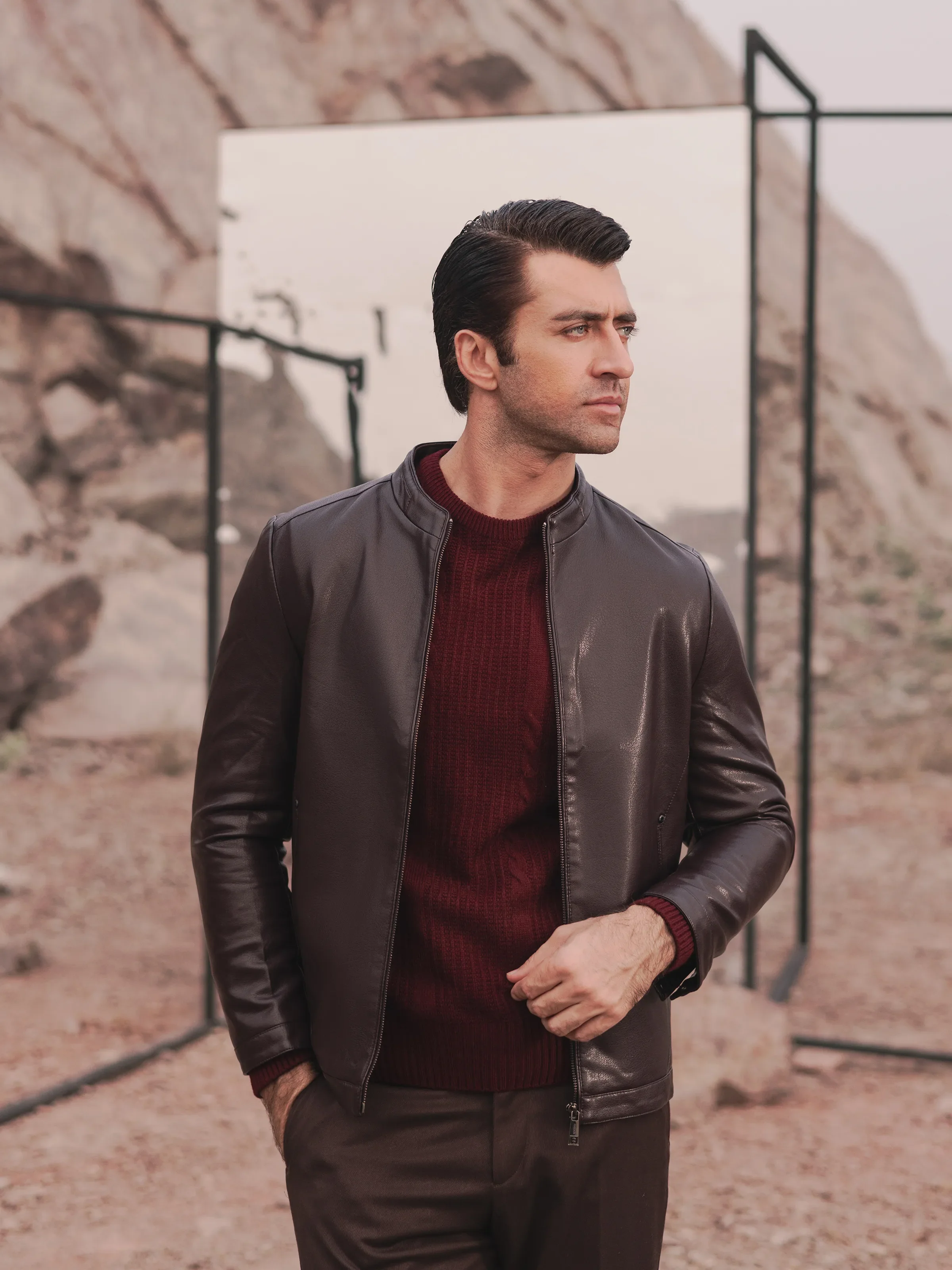 Men's Chocolate Brown Jacket - EMTJ24-019 - Image 2