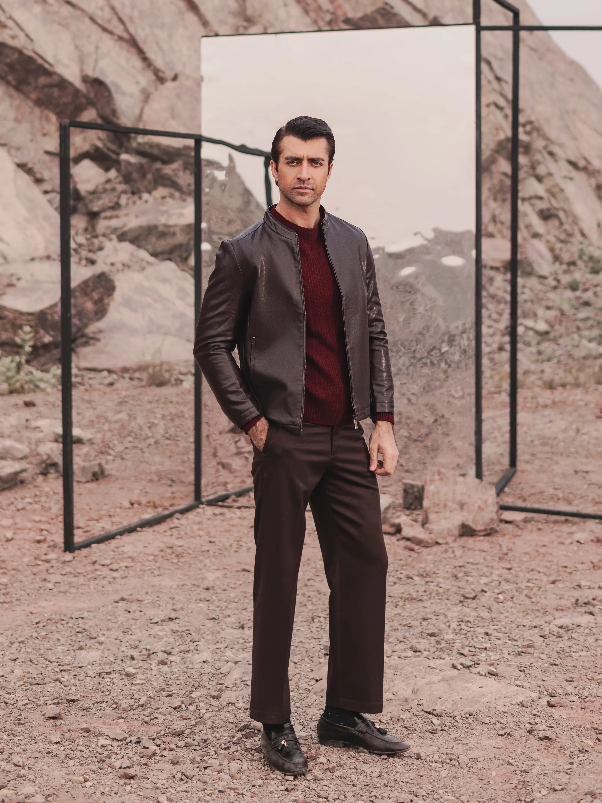 Men's Chocolate Brown Jacket - EMTJ24-019 - Image 3