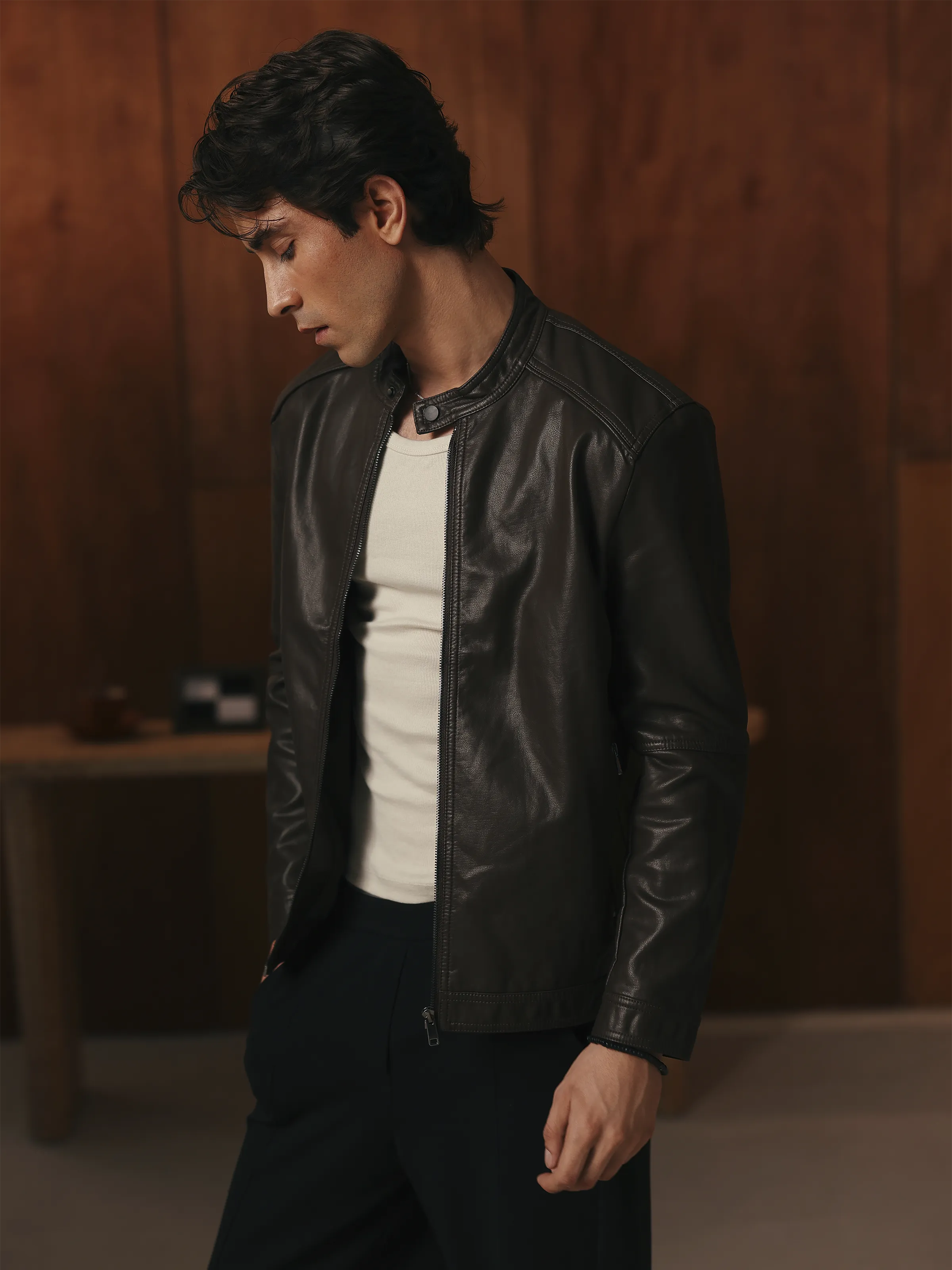 Men's Chocolate Brown Jacket - EMTJ5-001 - Image 3