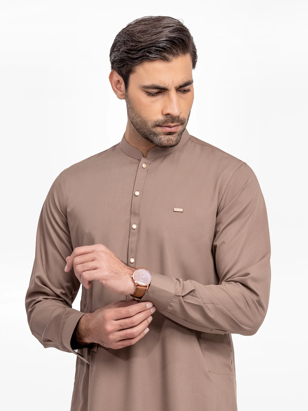 Men's Coffee Kurta Pajama - EMTKPT24-026 - Image 2