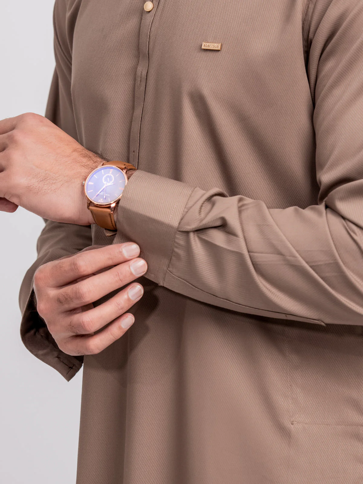 Men's Coffee Kurta Pajama - EMTKPT24-026 - Image 5