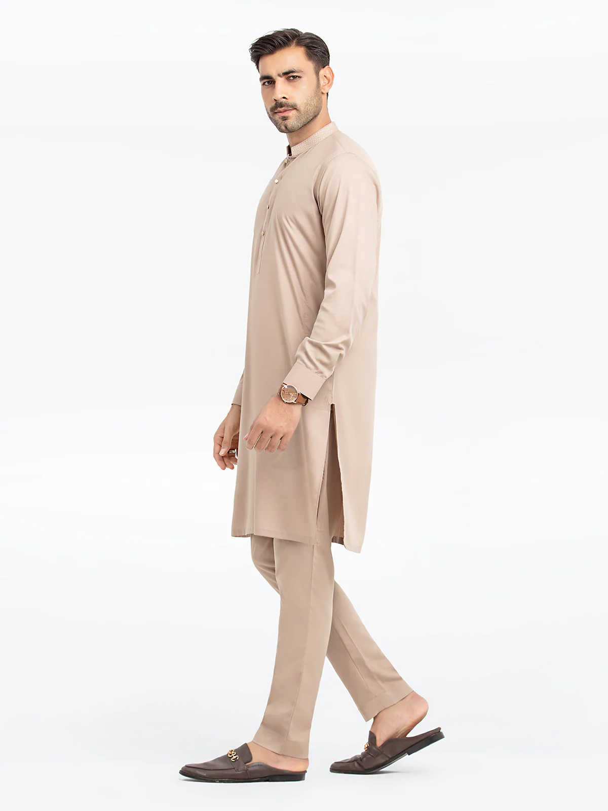 Men's Coffee Kurta Pajama - EMTKPT24S-037 - Image 4