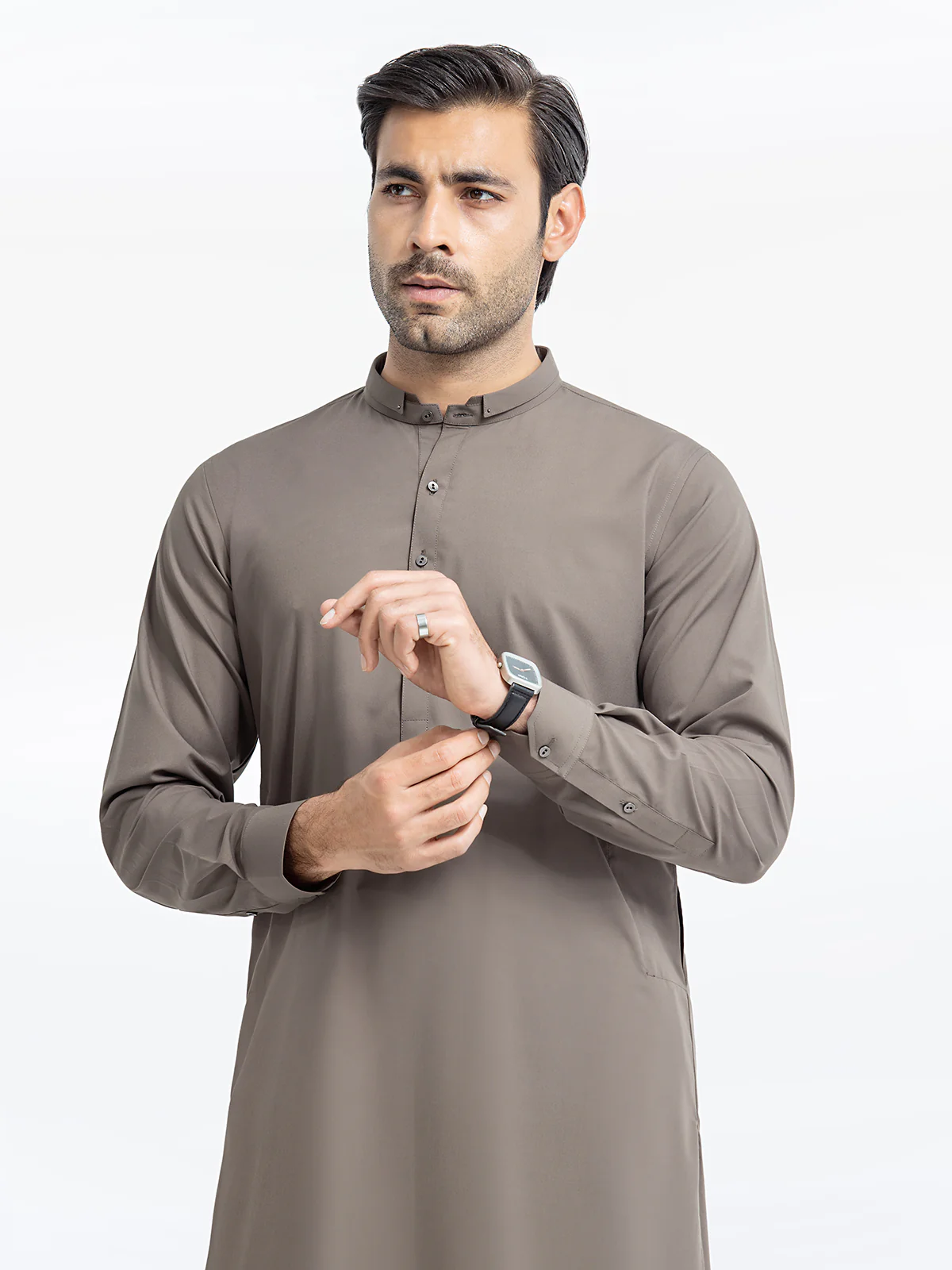 Men's Coffee Shalwar Kameez - EMTKST24-99450 - Image 2