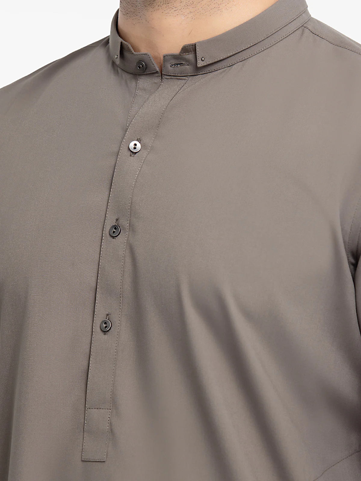 Men's Coffee Shalwar Kameez - EMTKST24-99450 - Image 3