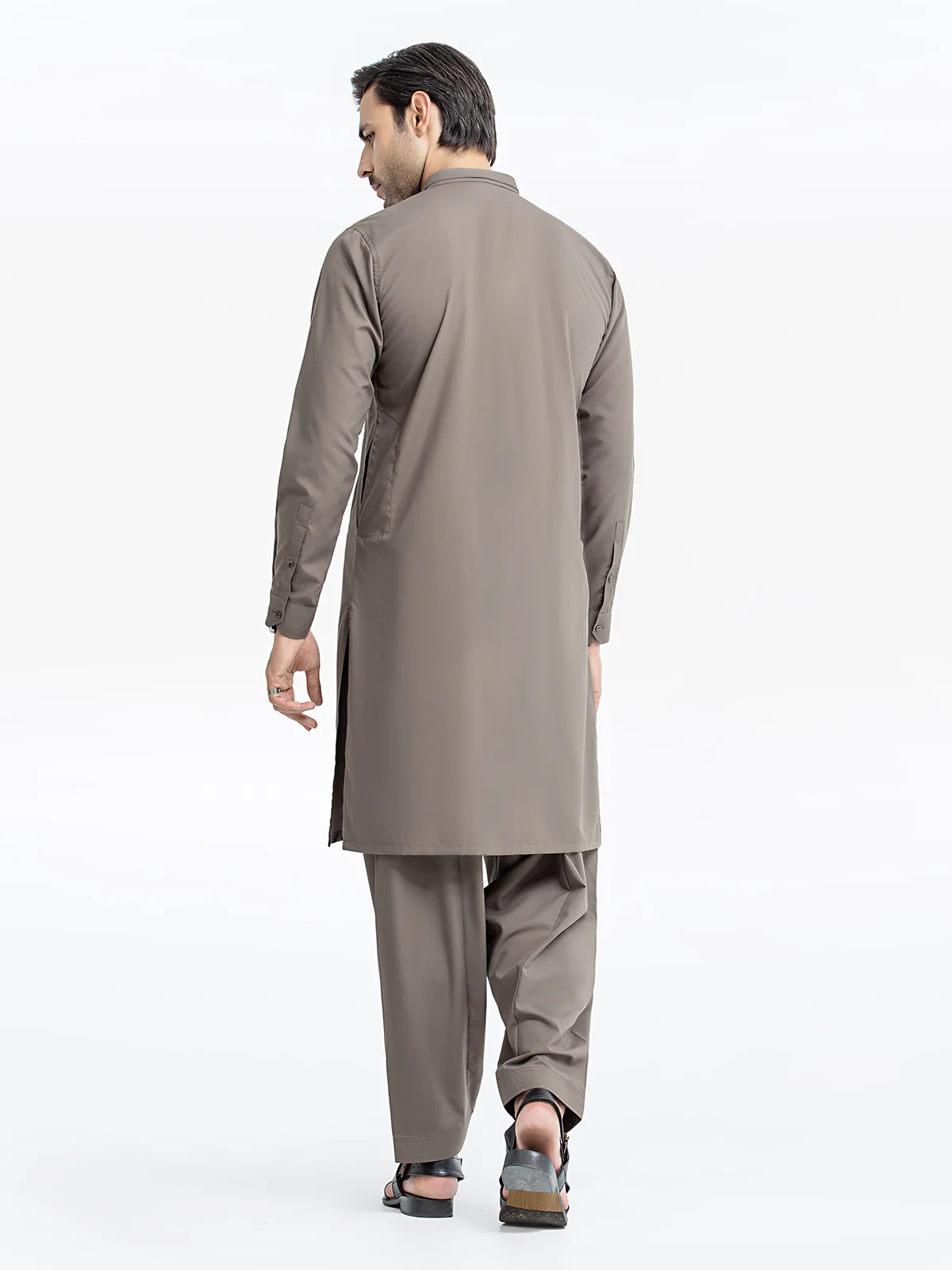 Men's Coffee Shalwar Kameez - EMTKST24-99450 - Image 5