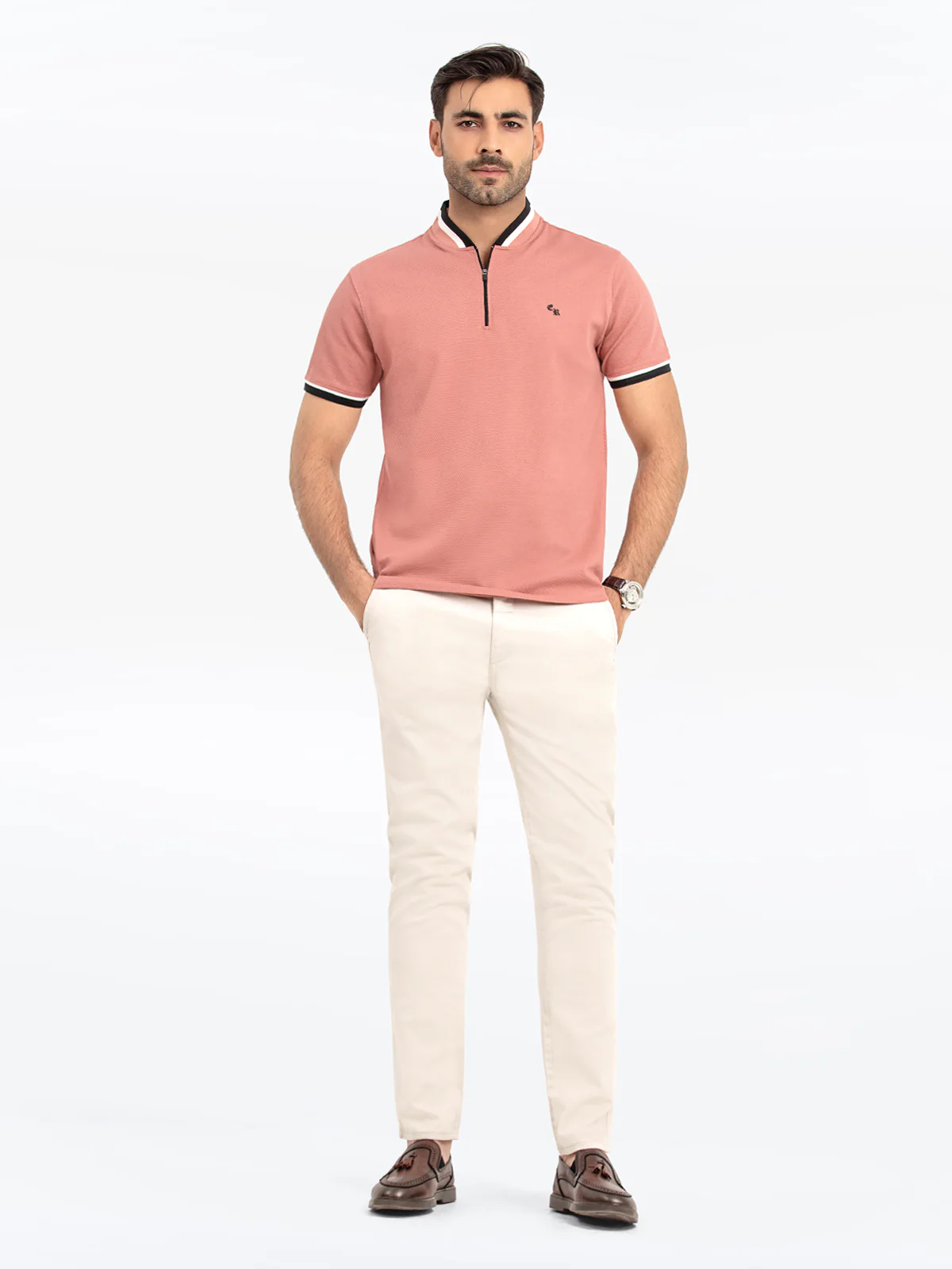 Men's Coral Polo Shirt - EMTPS24-047 - Image 2