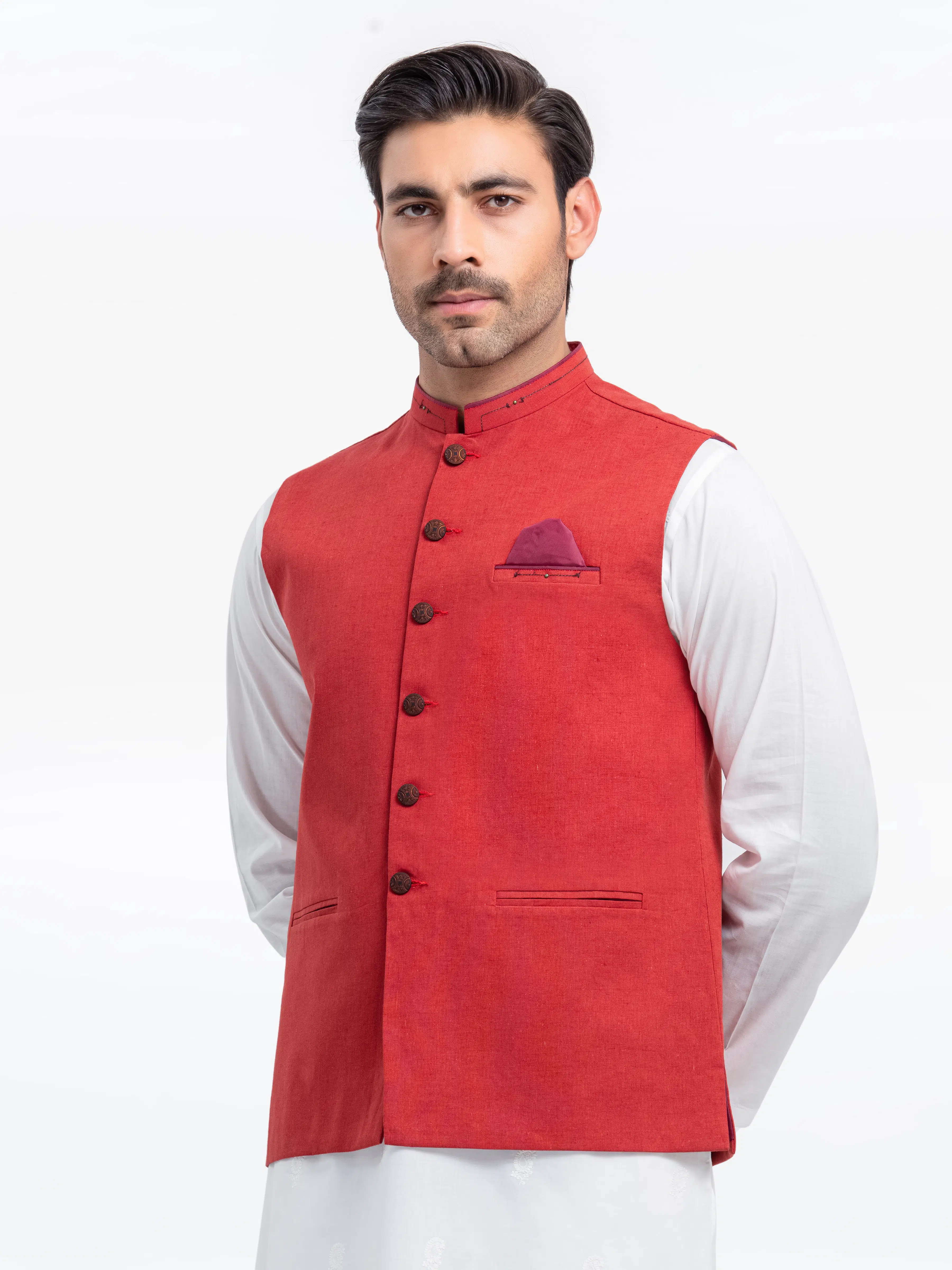 Men's Coral Waist Coat - EMTWC23-35839 - Image 2
