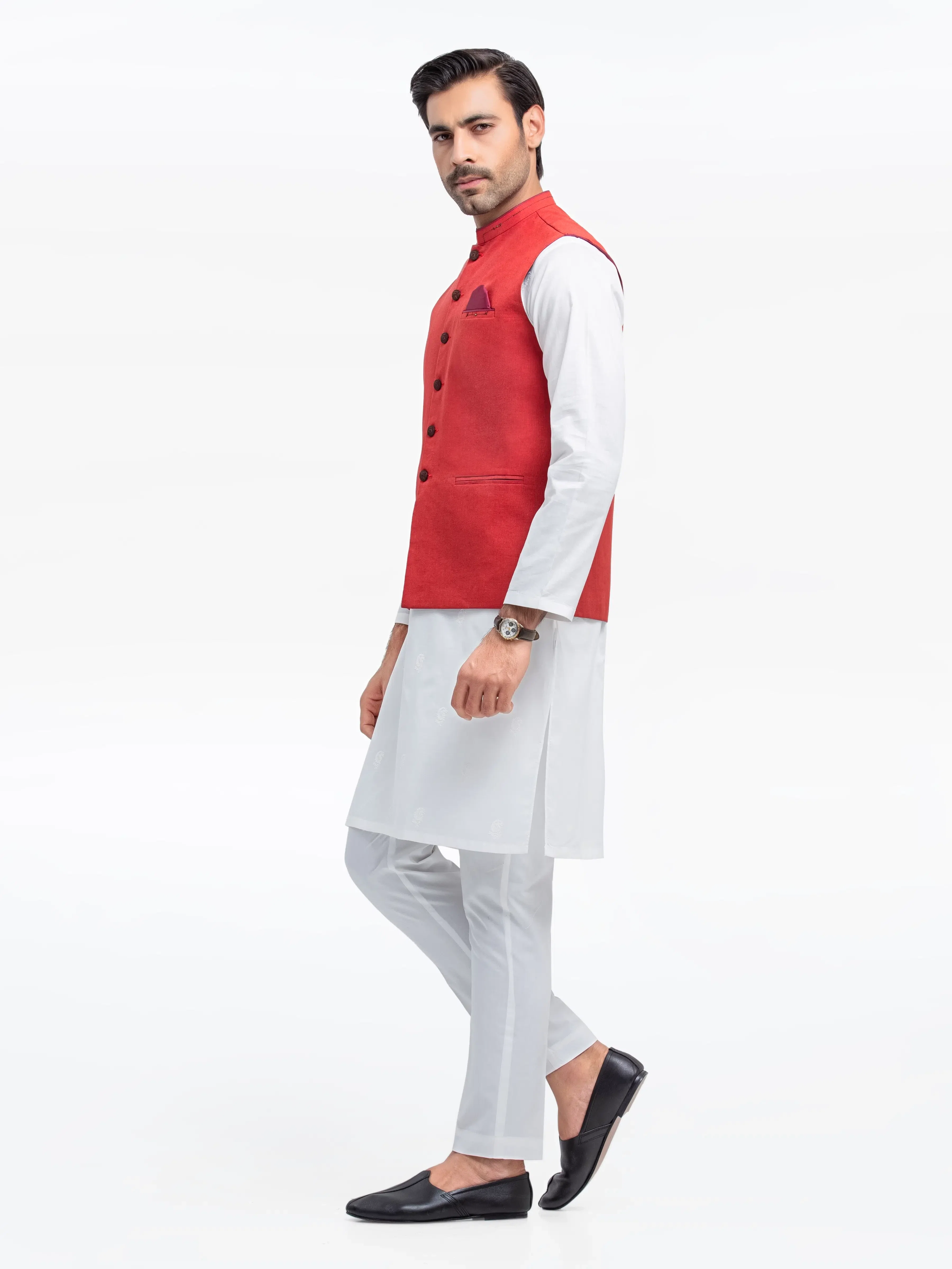 Men's Coral Waist Coat - EMTWC23-35839 - Image 3