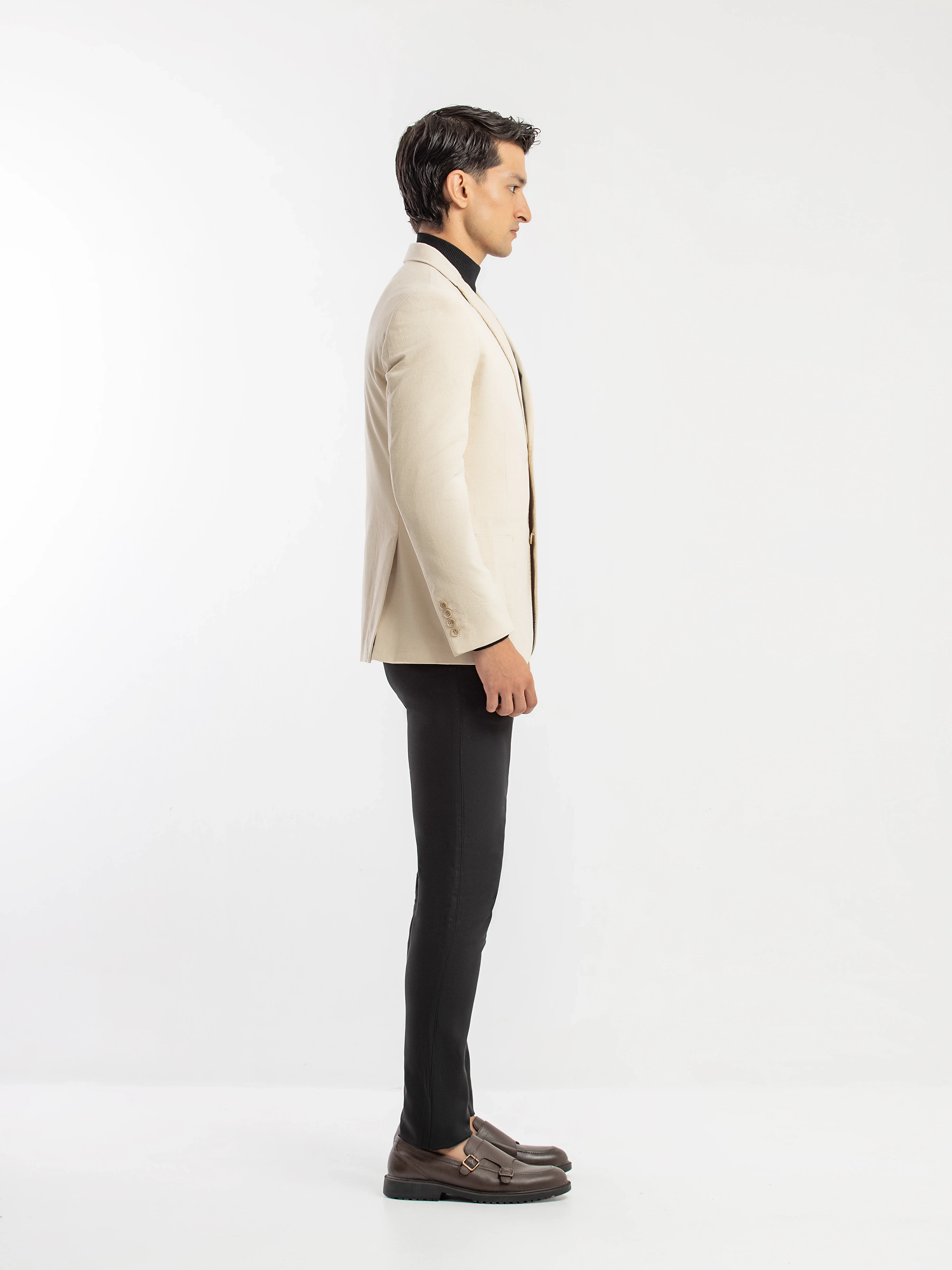 Men's Cream Blazer - EMTB5-6887 - Image 5
