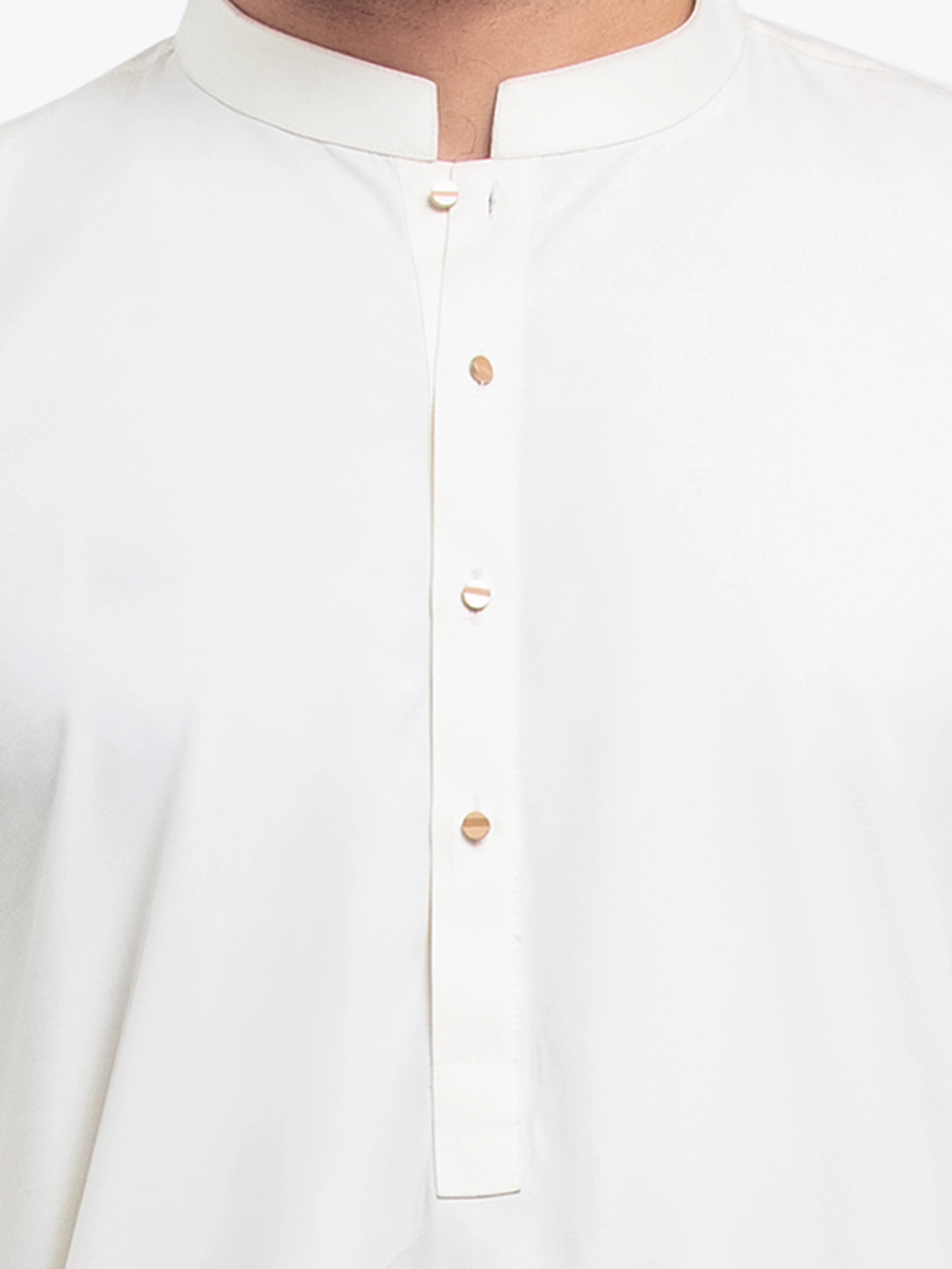 Men's Cream Kurta Pajama - EMTKPT25-051 - Image 3