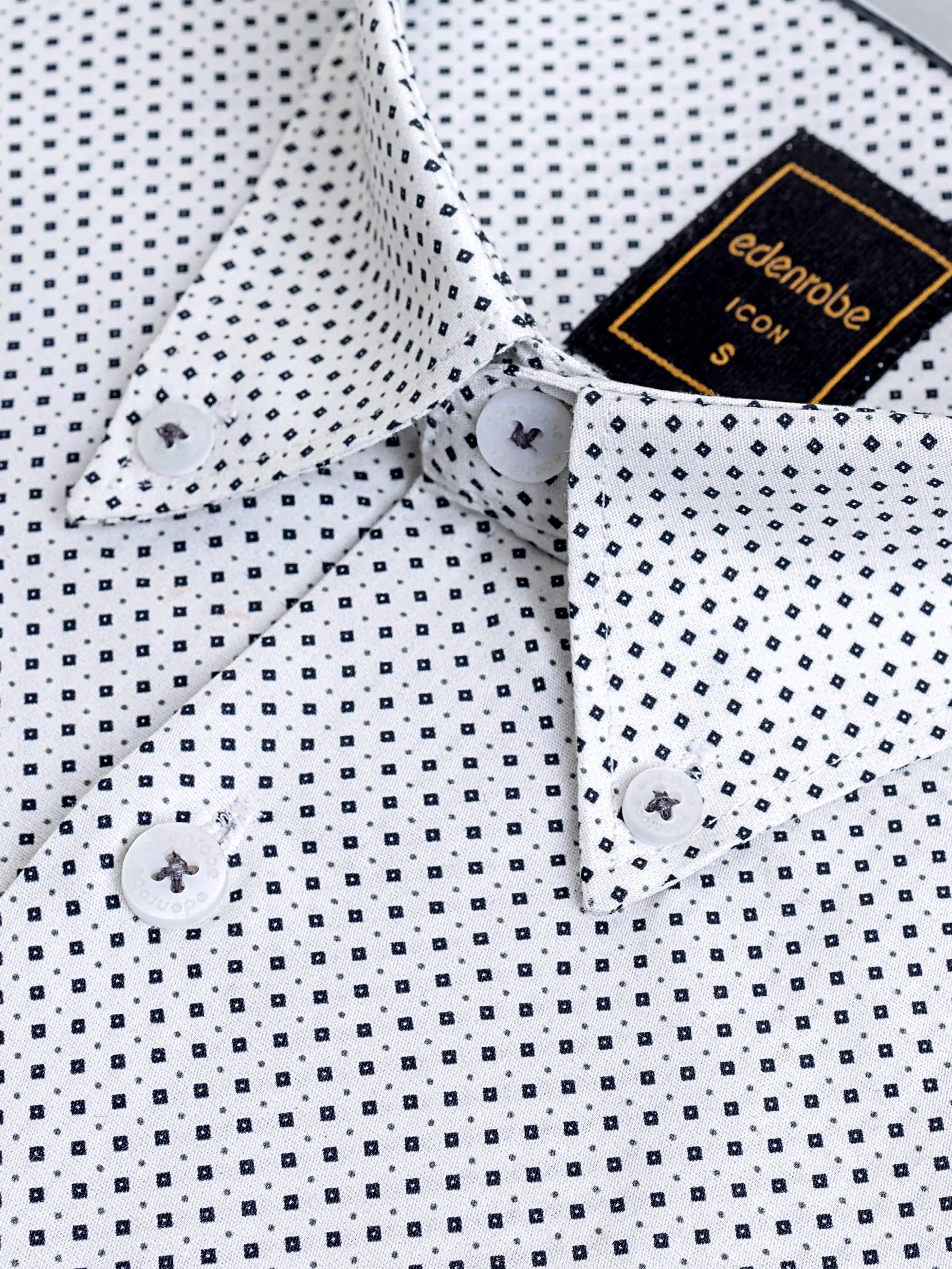 Men's Cream Shirt - EMTSI5-50747 - Image 3