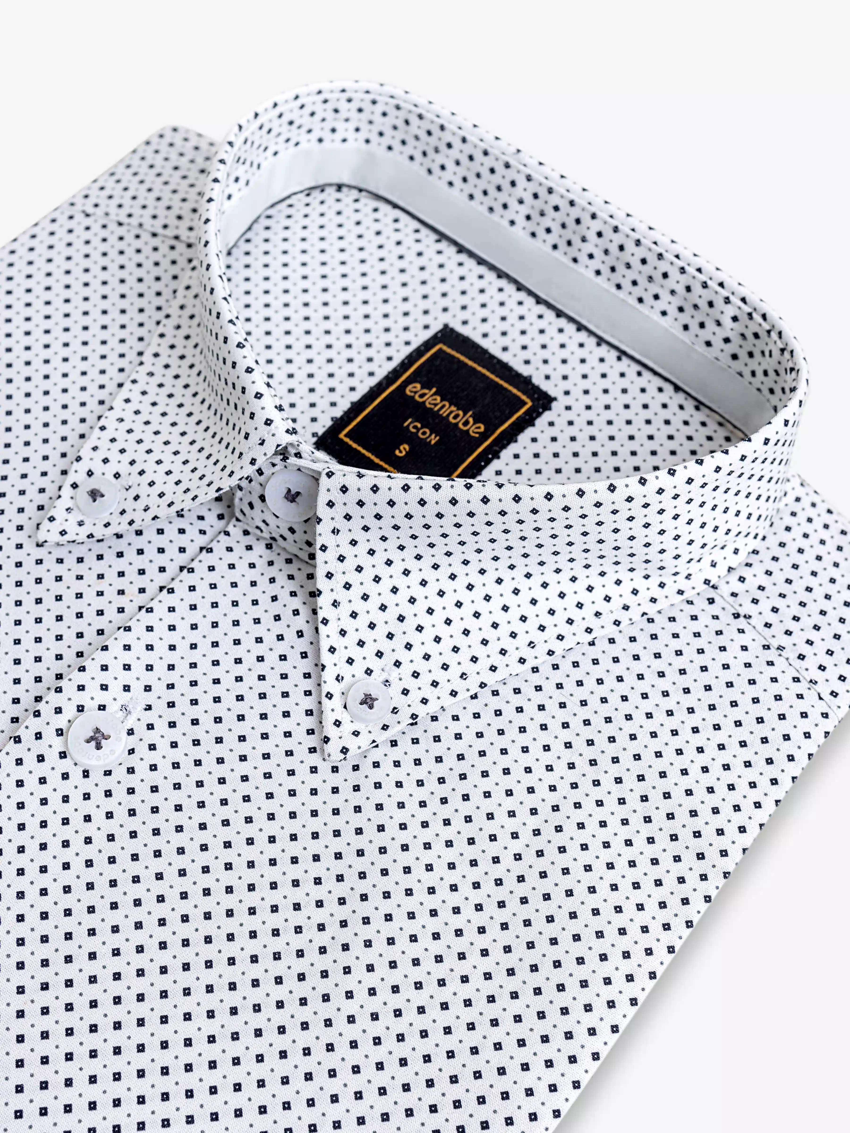 Men's Cream Shirt - EMTSI5-50747 - Image 4