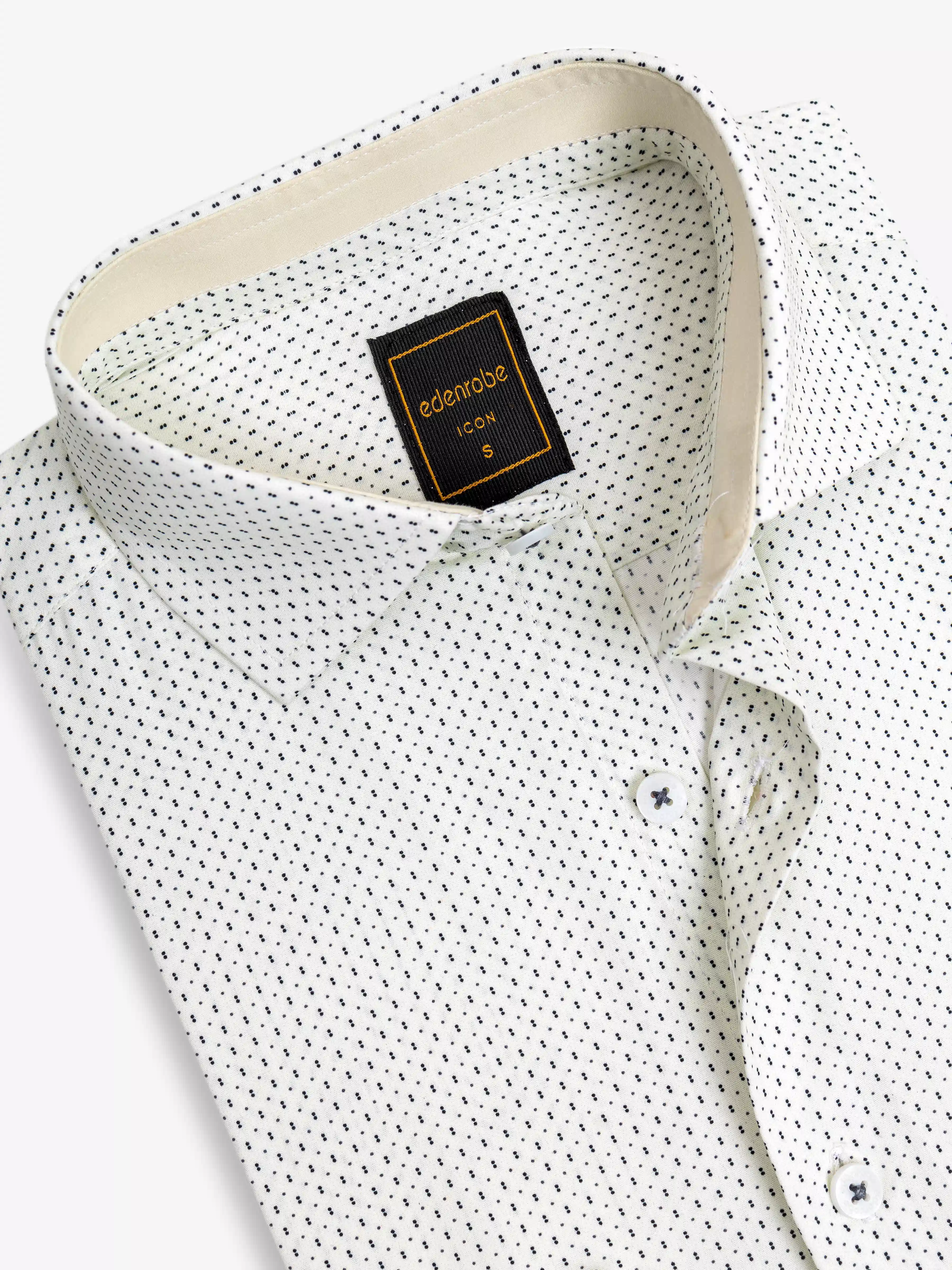 Men's Cream Shirt - EMTSI5-50754 - Image 2