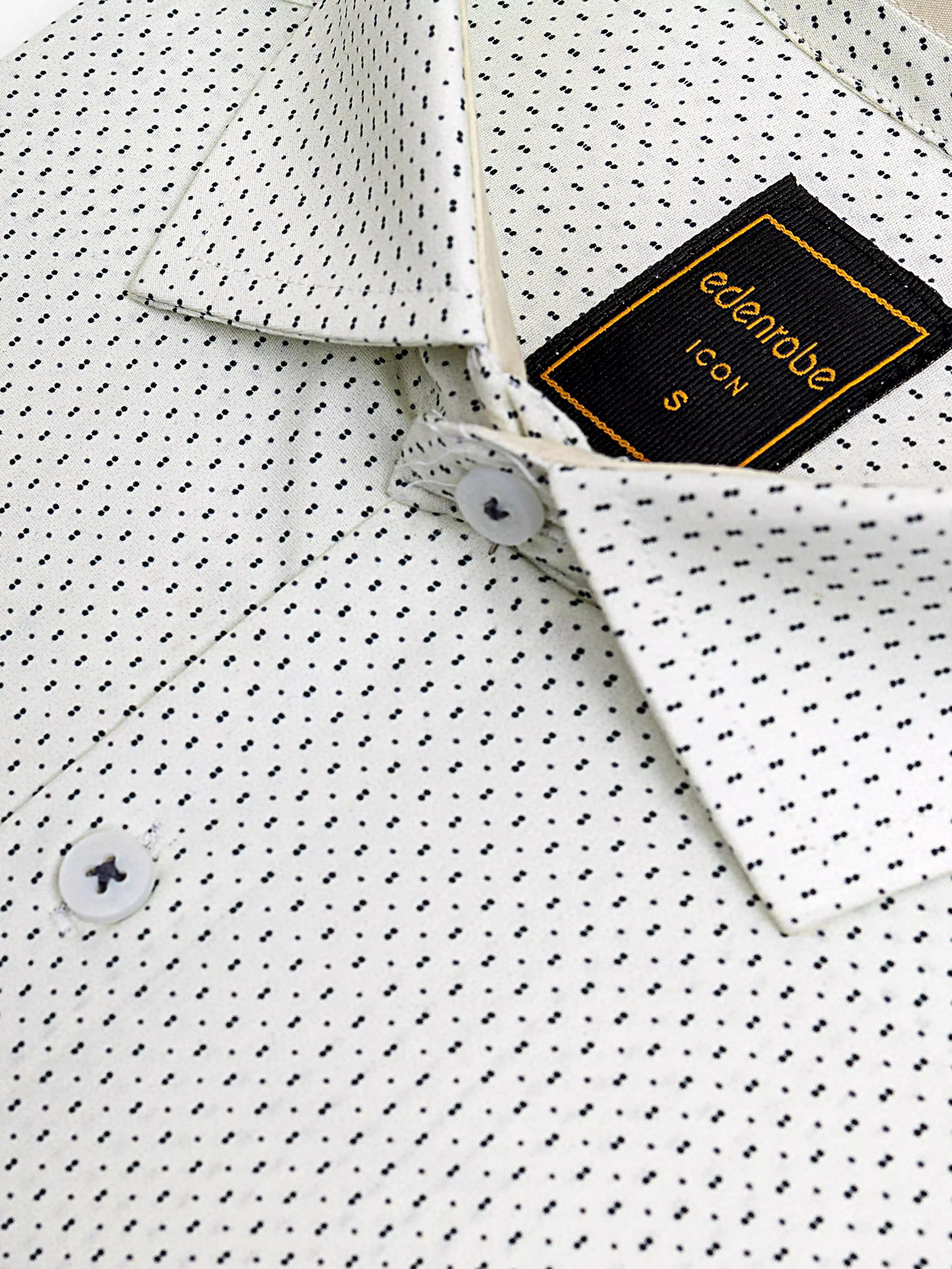 Men's Cream Shirt - EMTSI5-50754 - Image 3