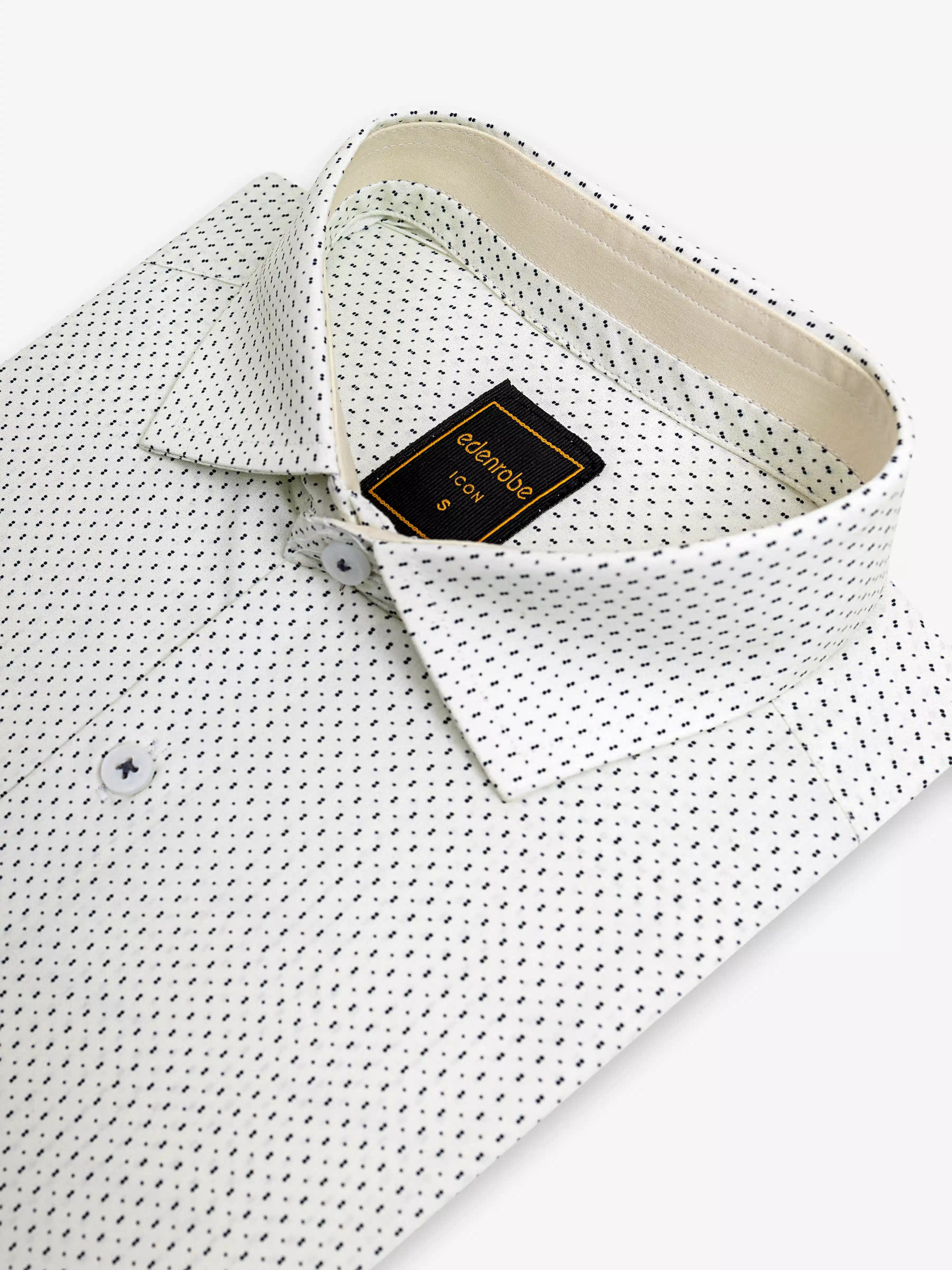Men's Cream Shirt - EMTSI5-50754 - Image 4