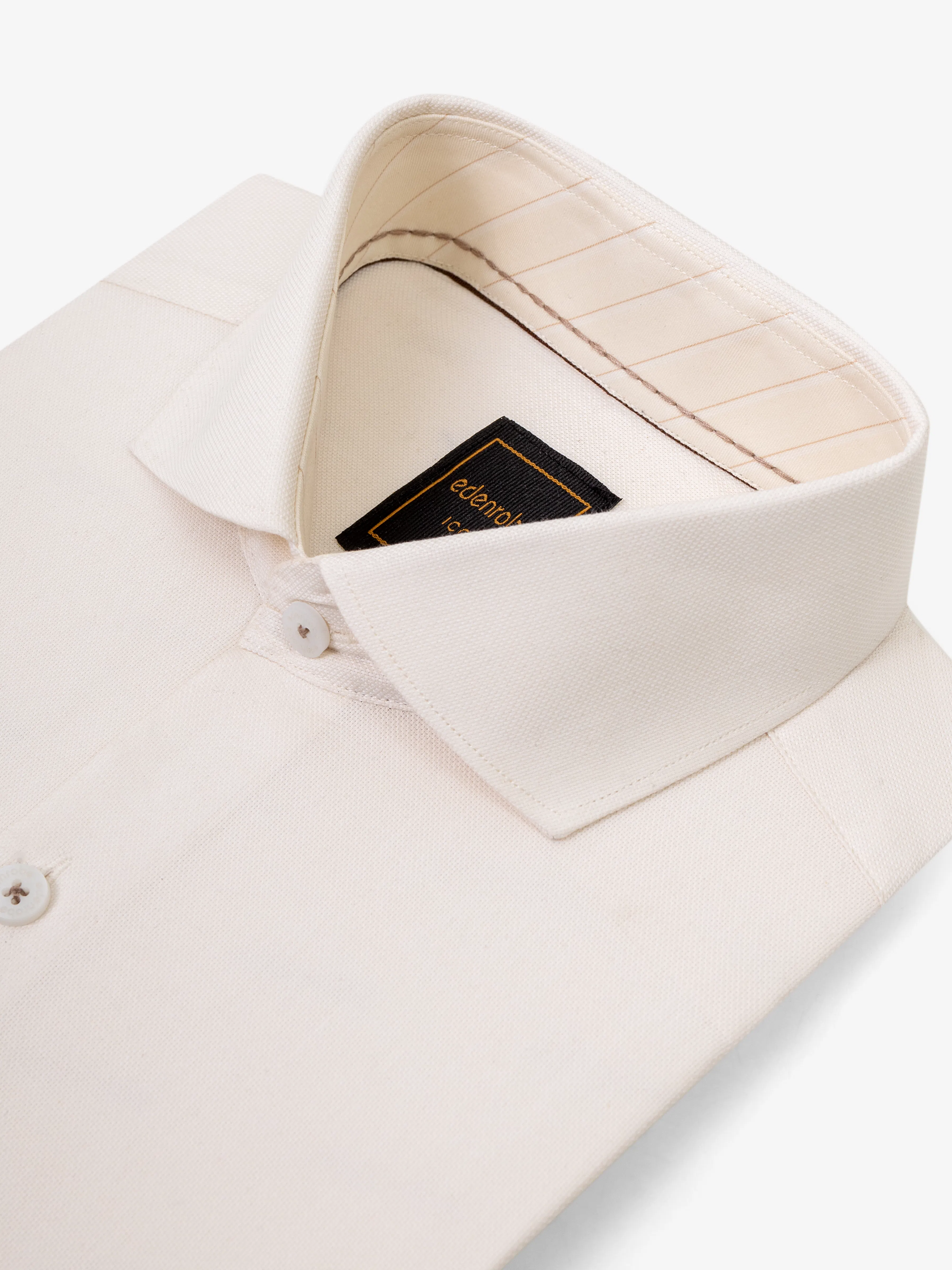 Men's Cream Shirt - EMTSI5-50837 - Image 3