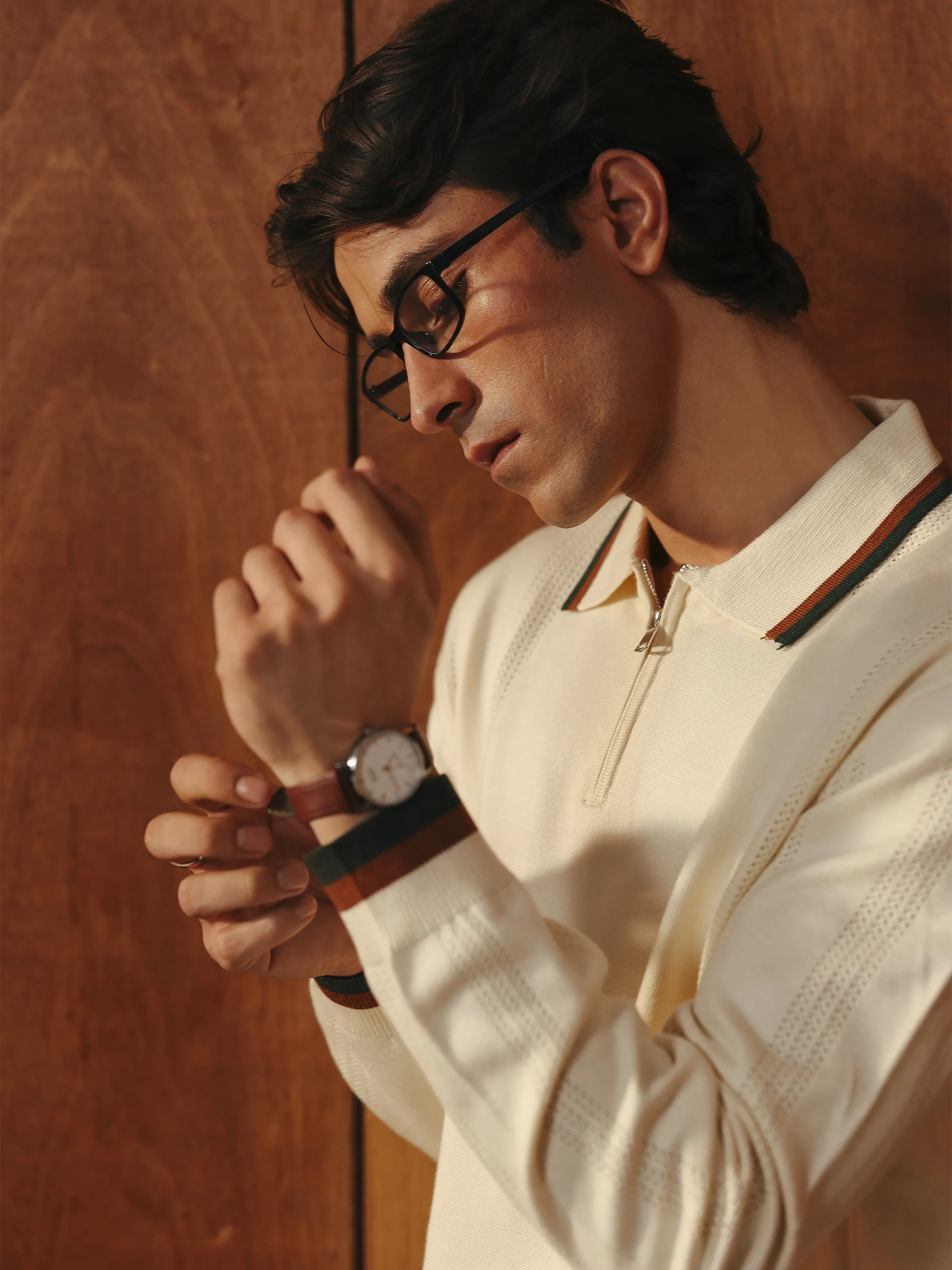 Men's Cream Sweater - EMTSWT5-019 - Image 3