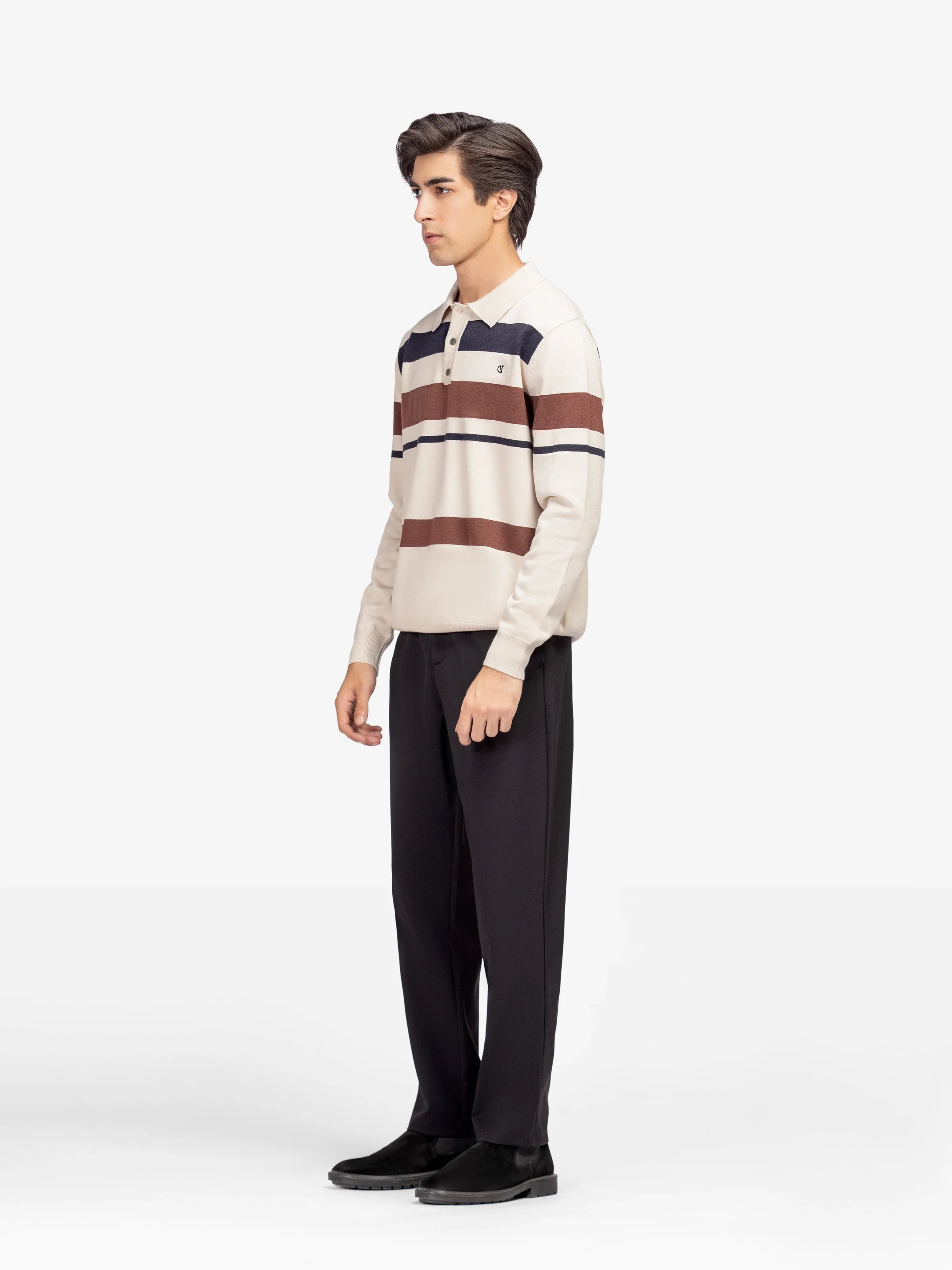 Men's Cream Sweater - EMTSWT5-026 - Image 4