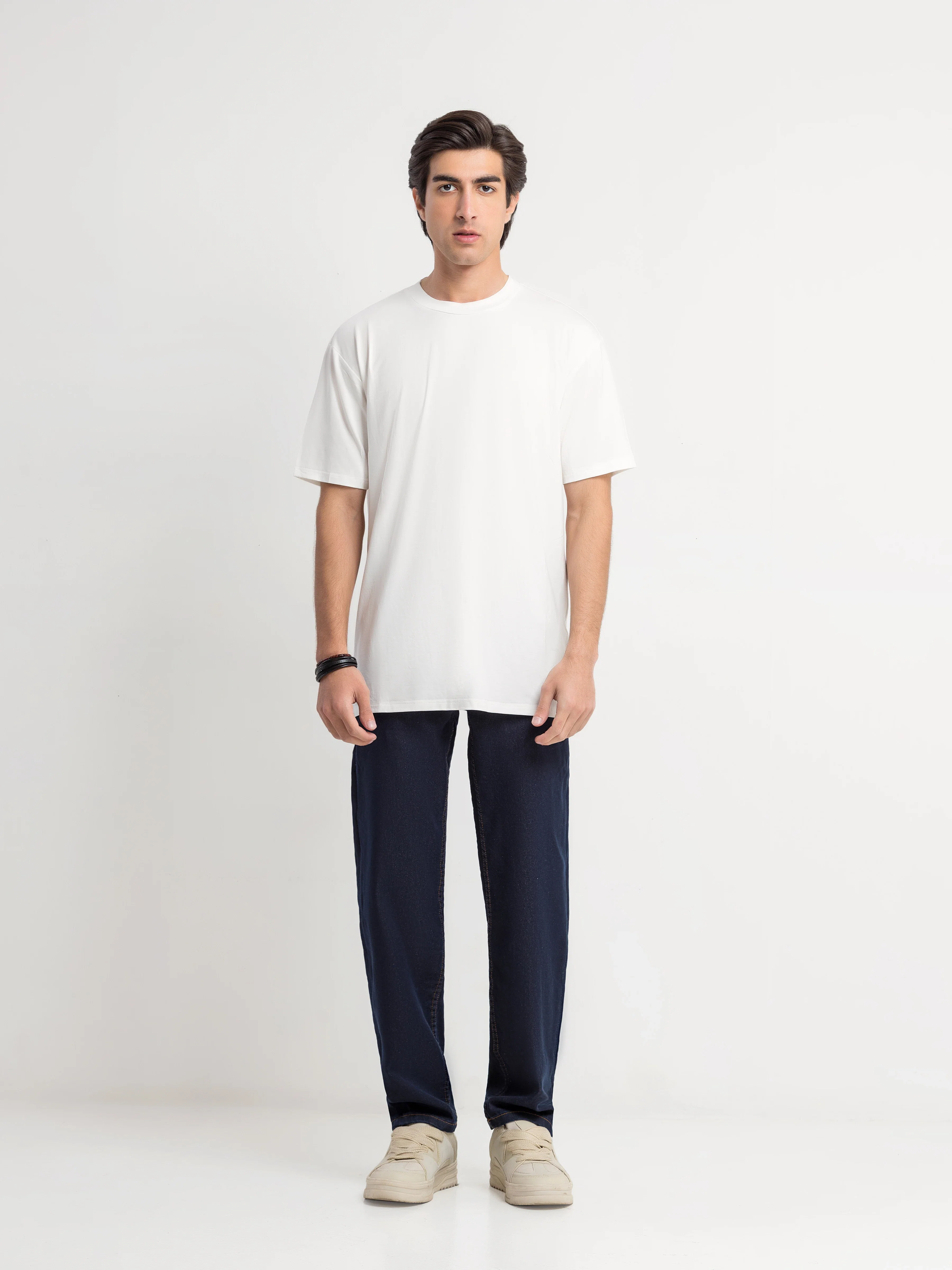 Men's Dark Blue Denim Pant - EMBPD5-027 - Image 2