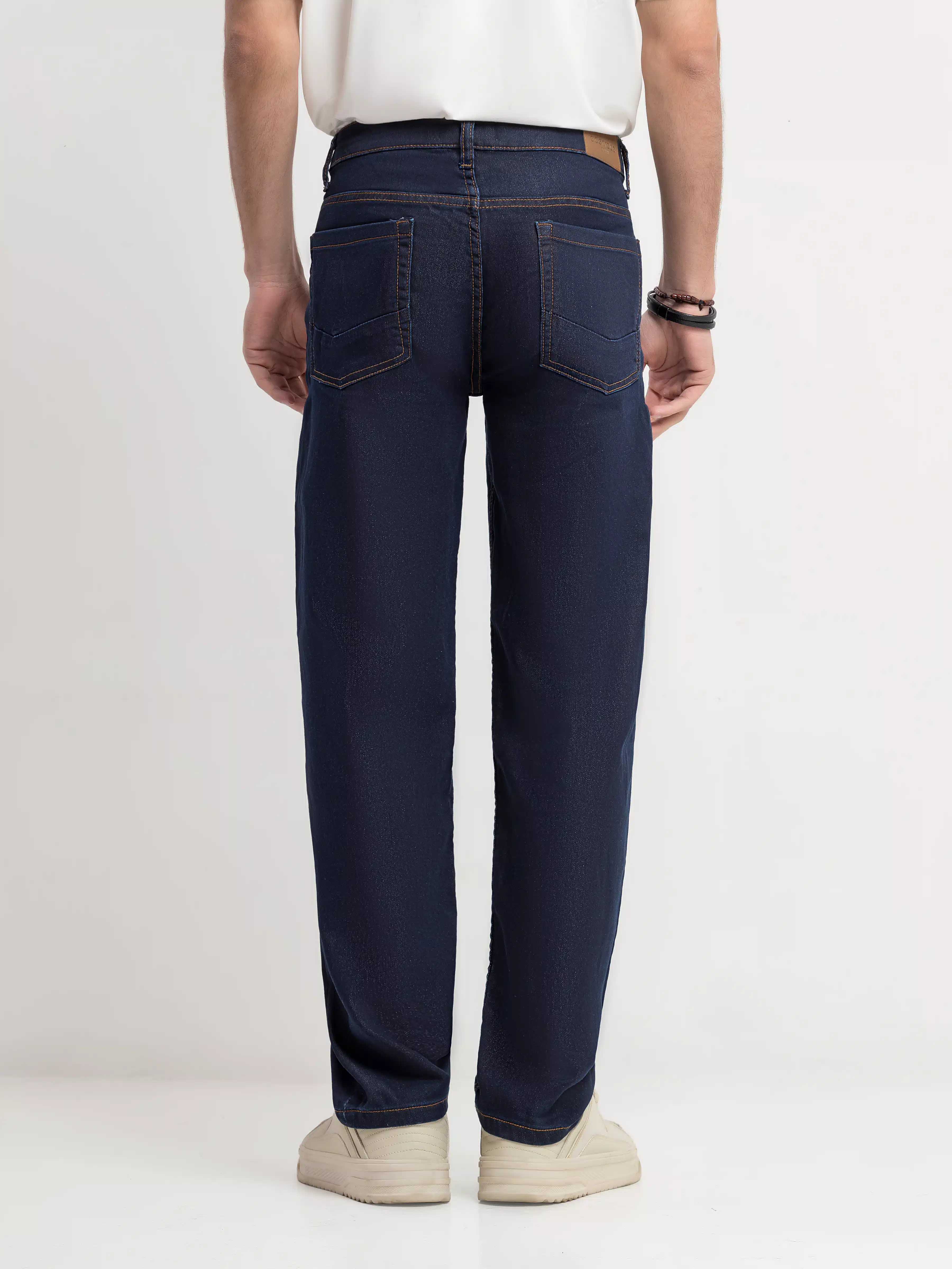 Men's Dark Blue Denim Pant - EMBPD5-027 - Image 6
