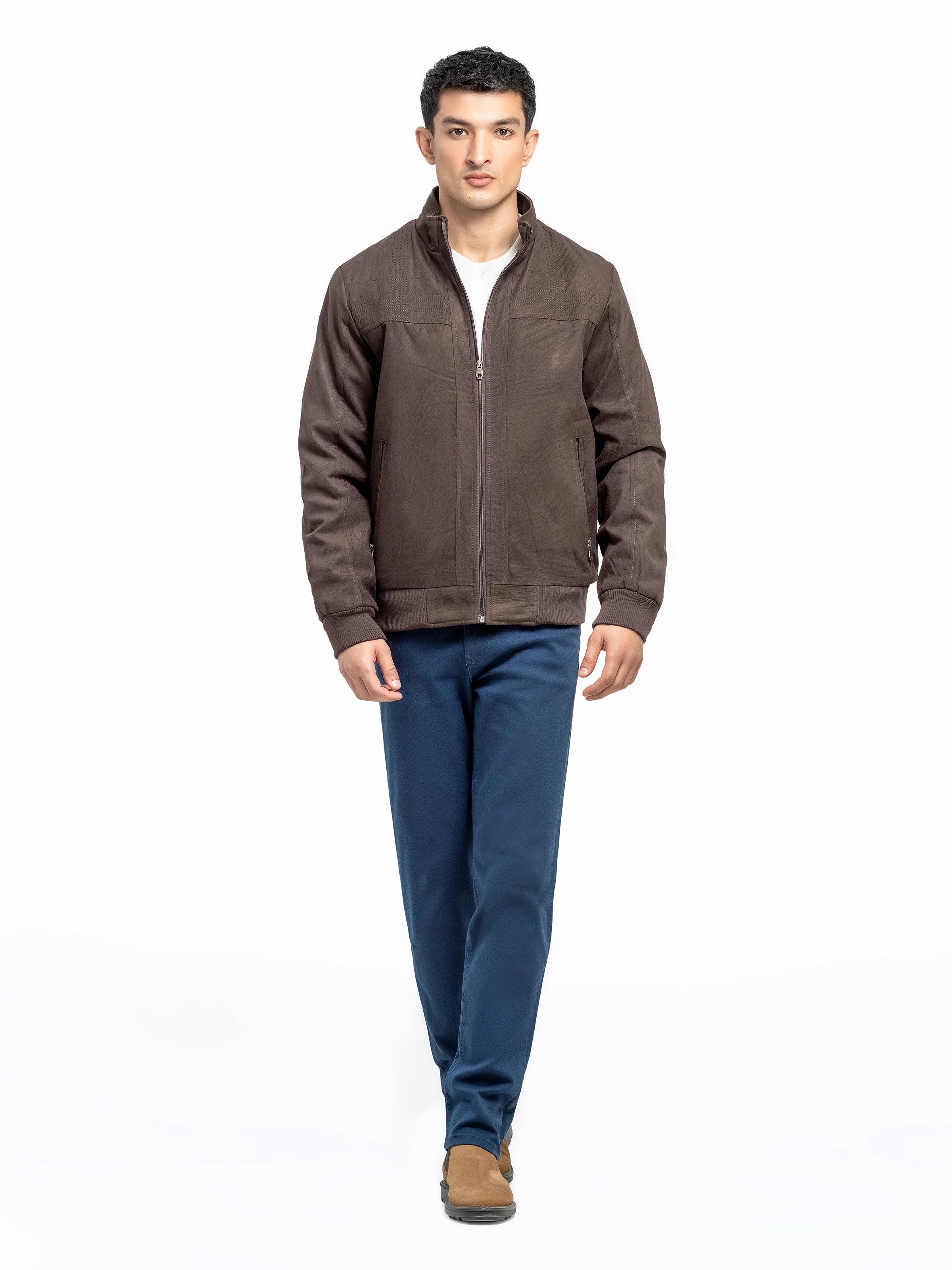 Men's Dark Brown Jacket - EMTJ24-032 - Image 2