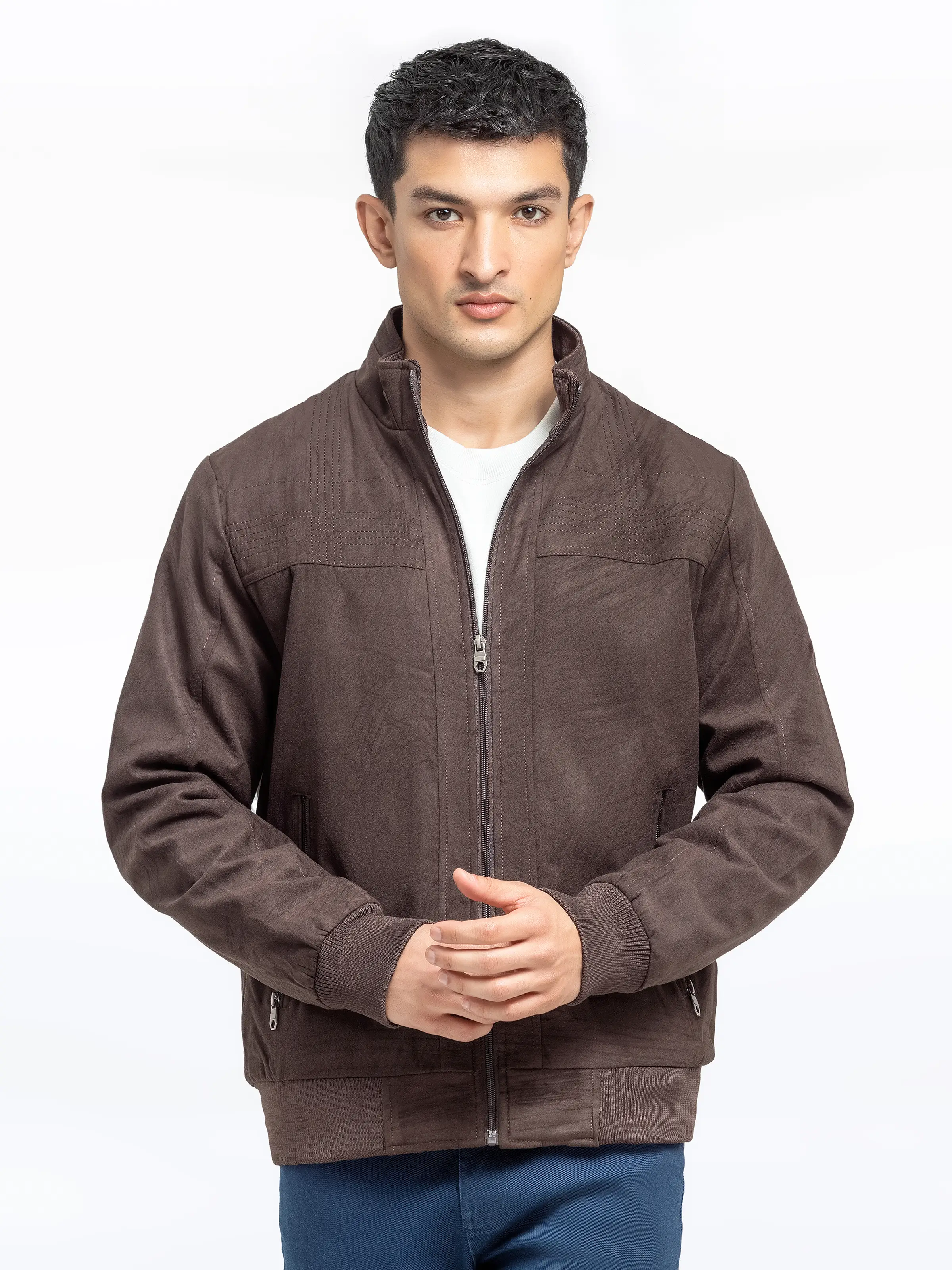 Men's Dark Brown Jacket - EMTJ24-032 - Image 3