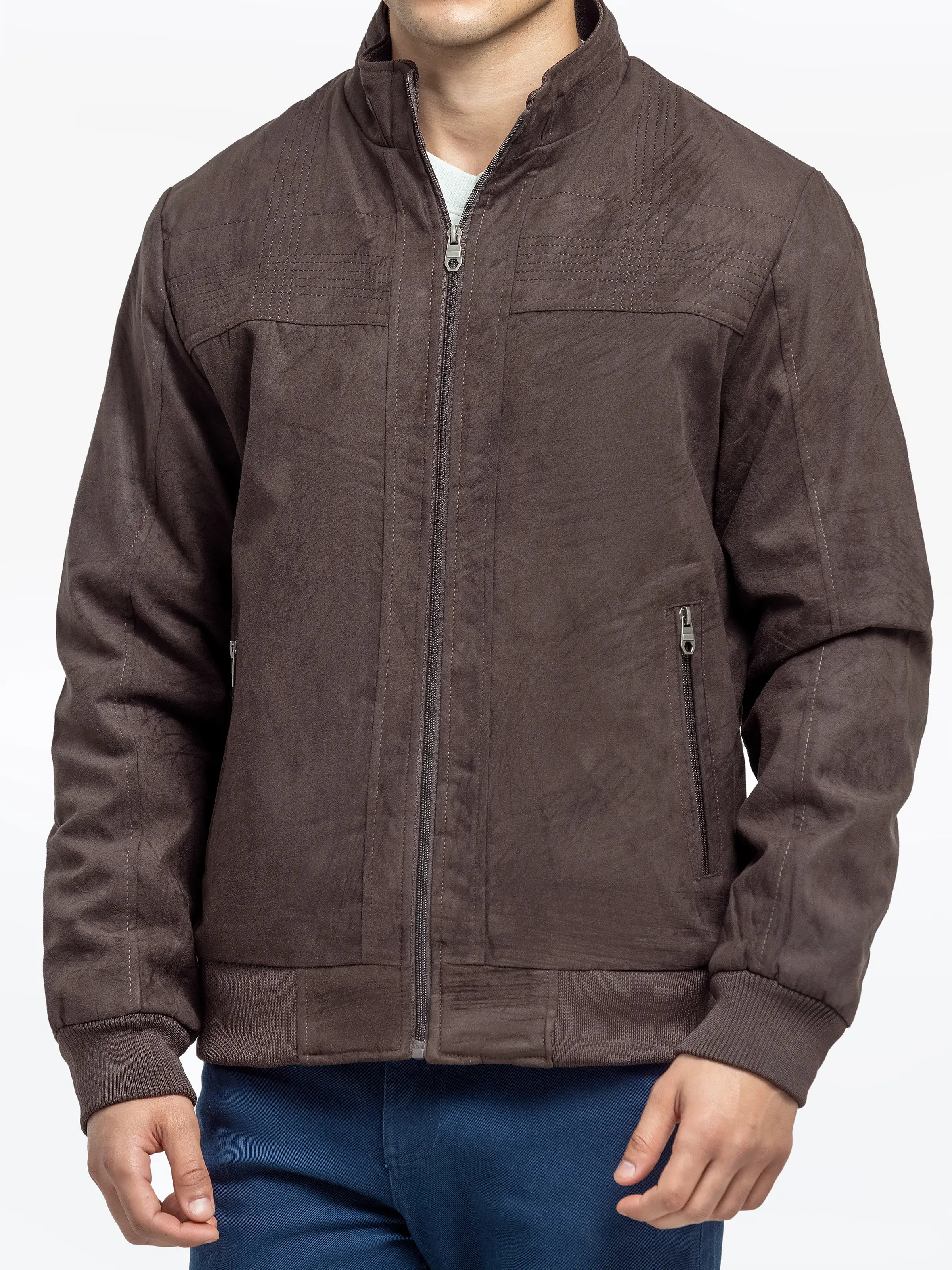 Men's Dark Brown Jacket - EMTJ24-032 - Image 4