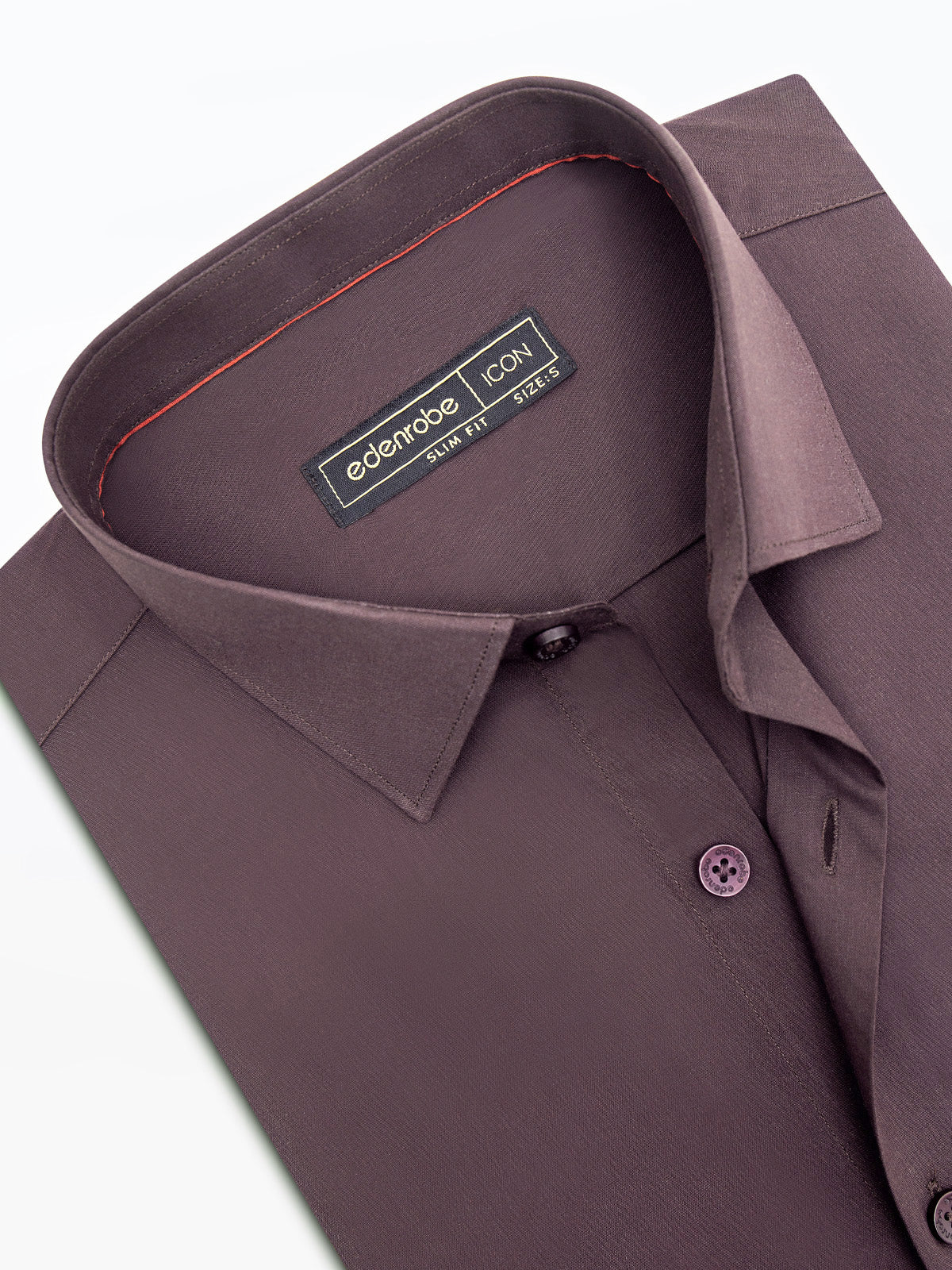 Men's Dark Brown Shirt - EMTSI24-50684 - Image 2