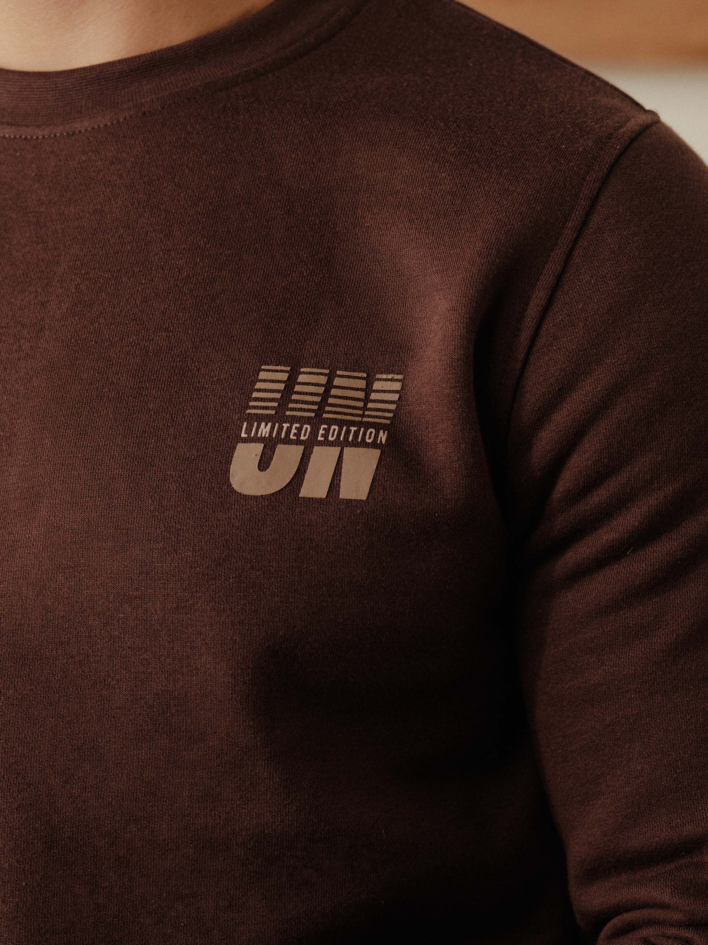 Men's Dark Brown Sweatshirt - EMTSS5-012 - Image 4