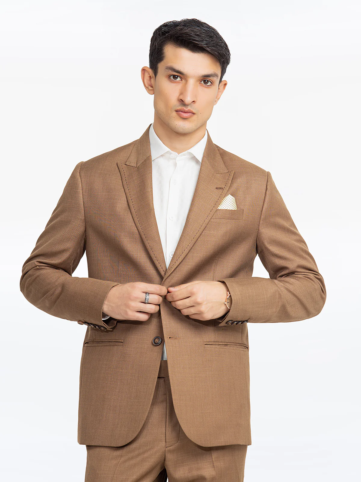 Men's Dark Fawn Coat Pant - EMTCP23-6853 - Image 2