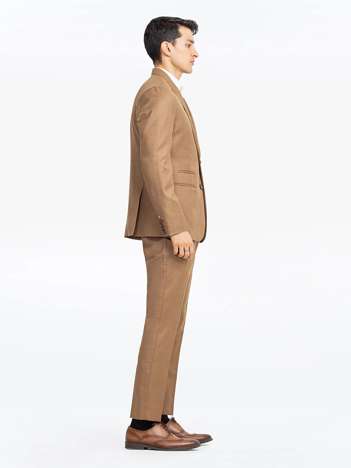 Men's Dark Fawn Coat Pant - EMTCP23-6853 - Image 3