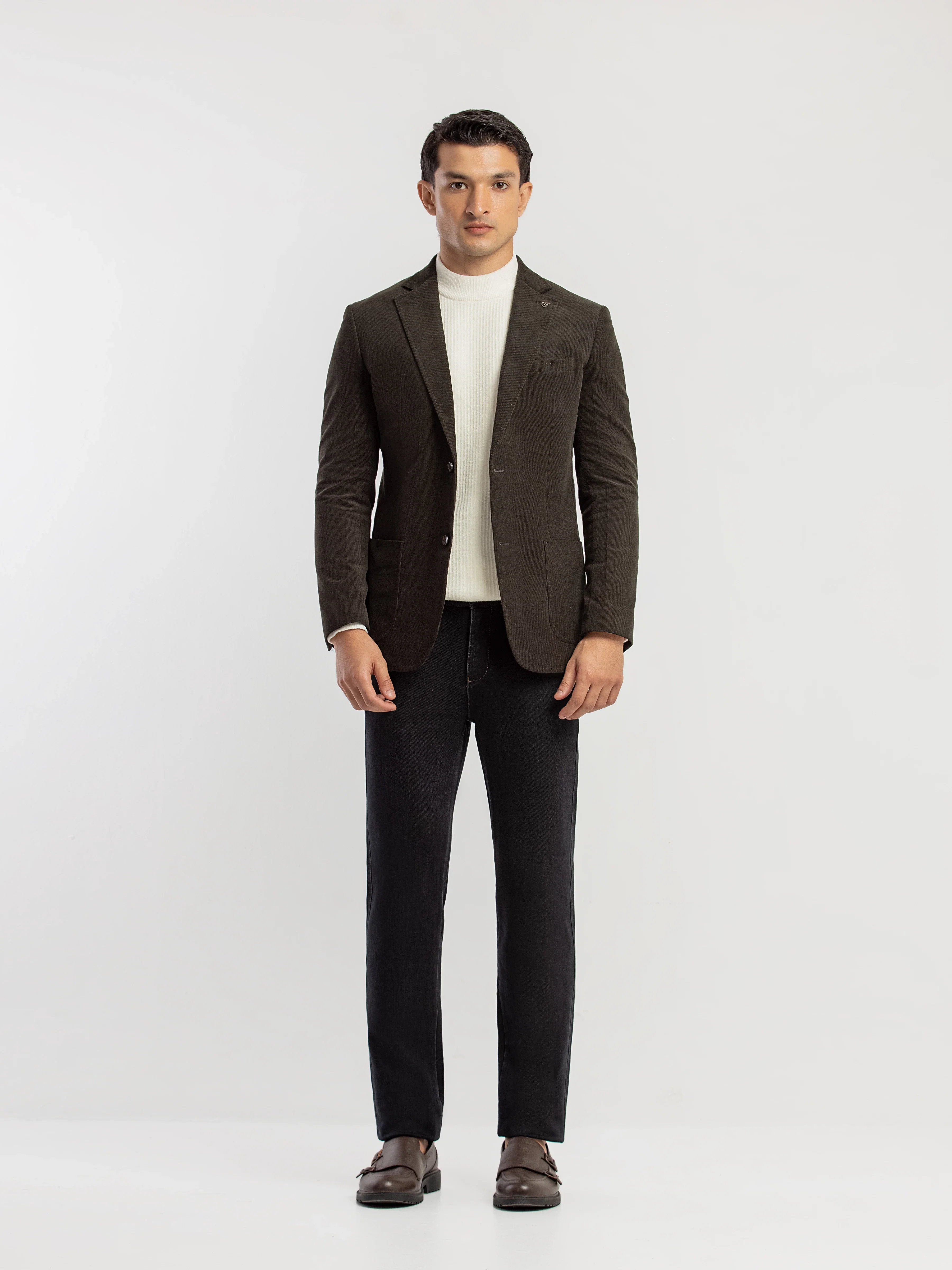 Men's Dark Green Blazer - EMTB5-6889 - Image 2