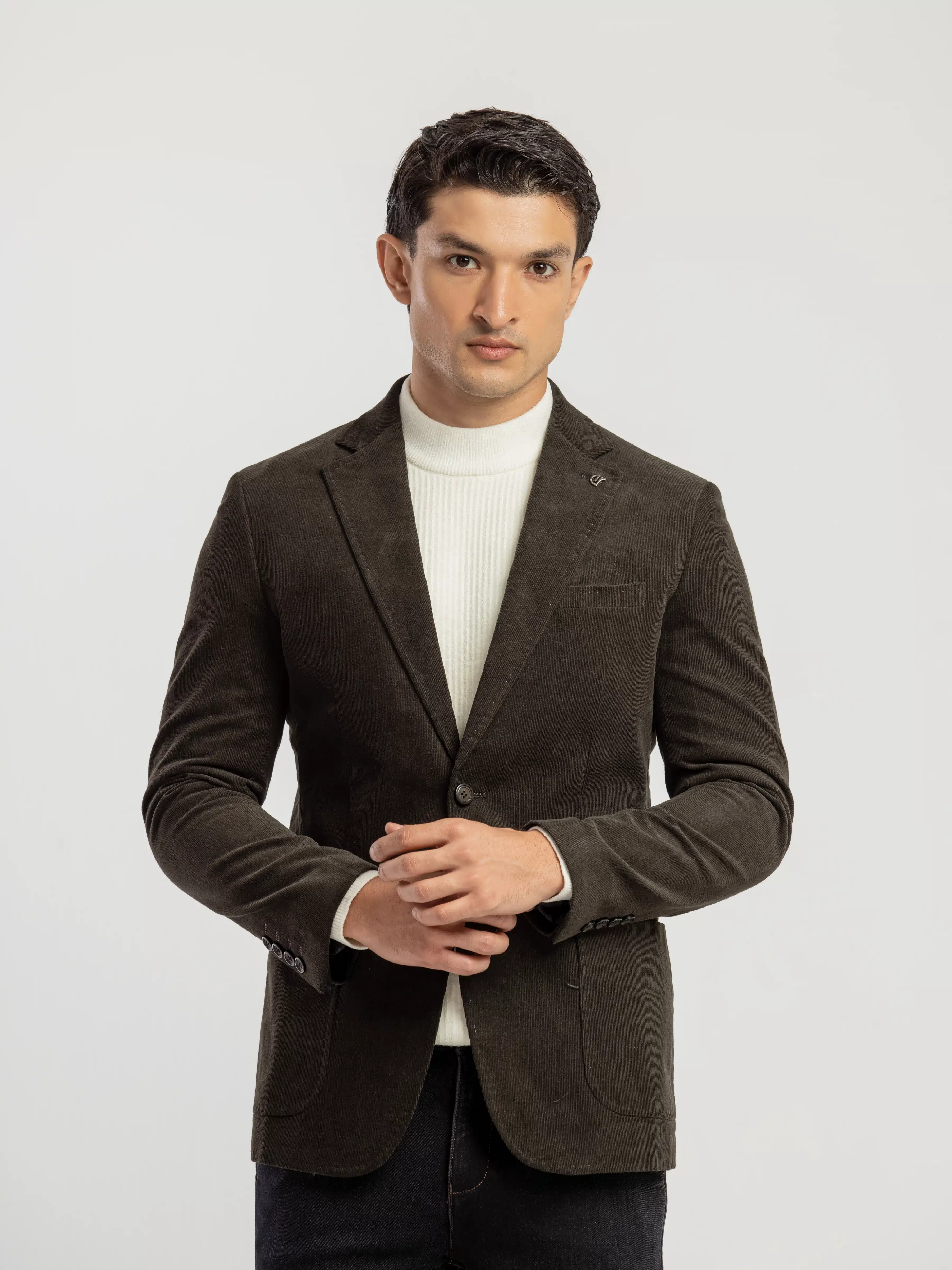 Men's Dark Green Blazer - EMTB5-6889 - Image 3