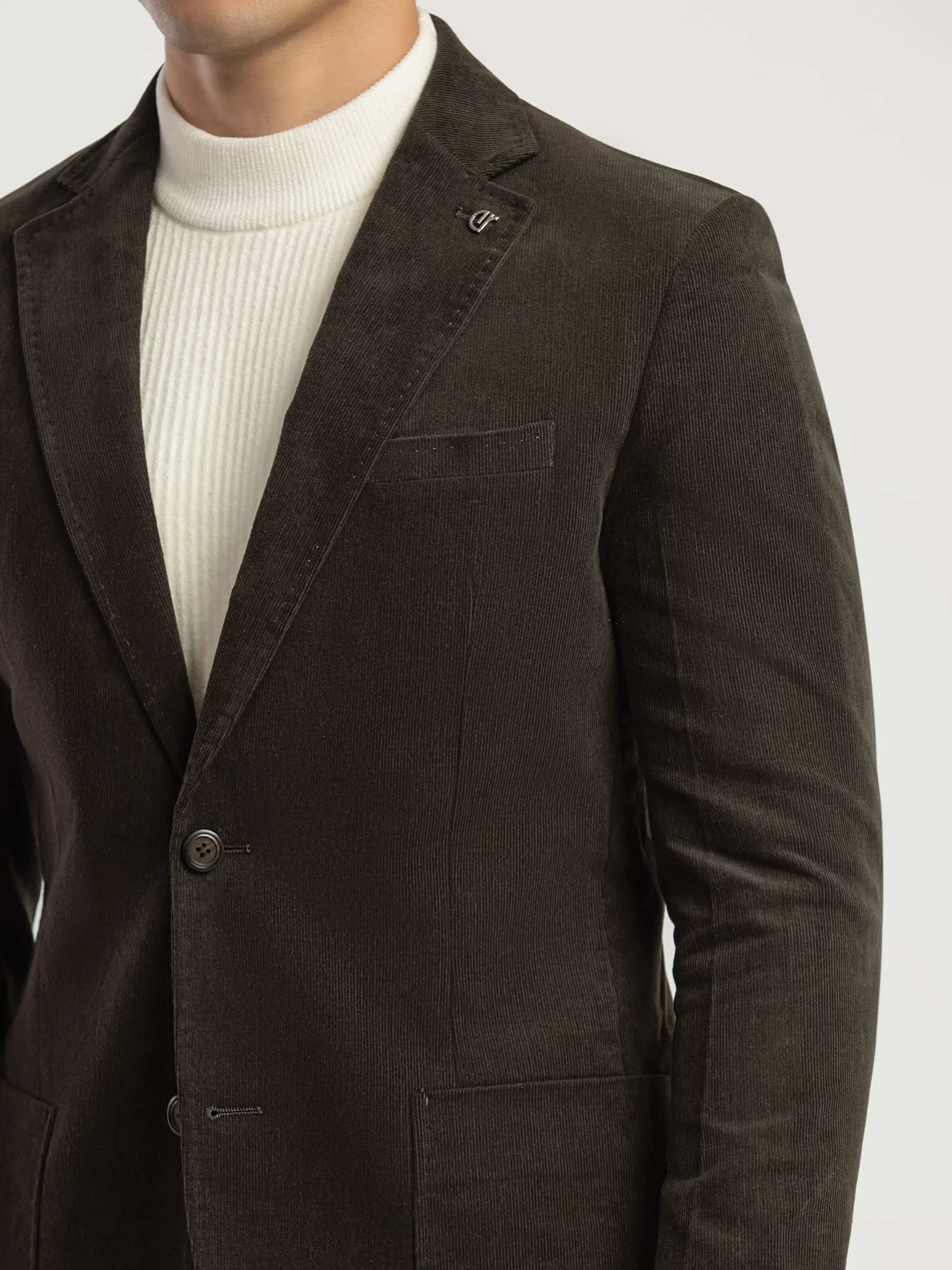 Men's Dark Green Blazer - EMTB5-6889 - Image 4