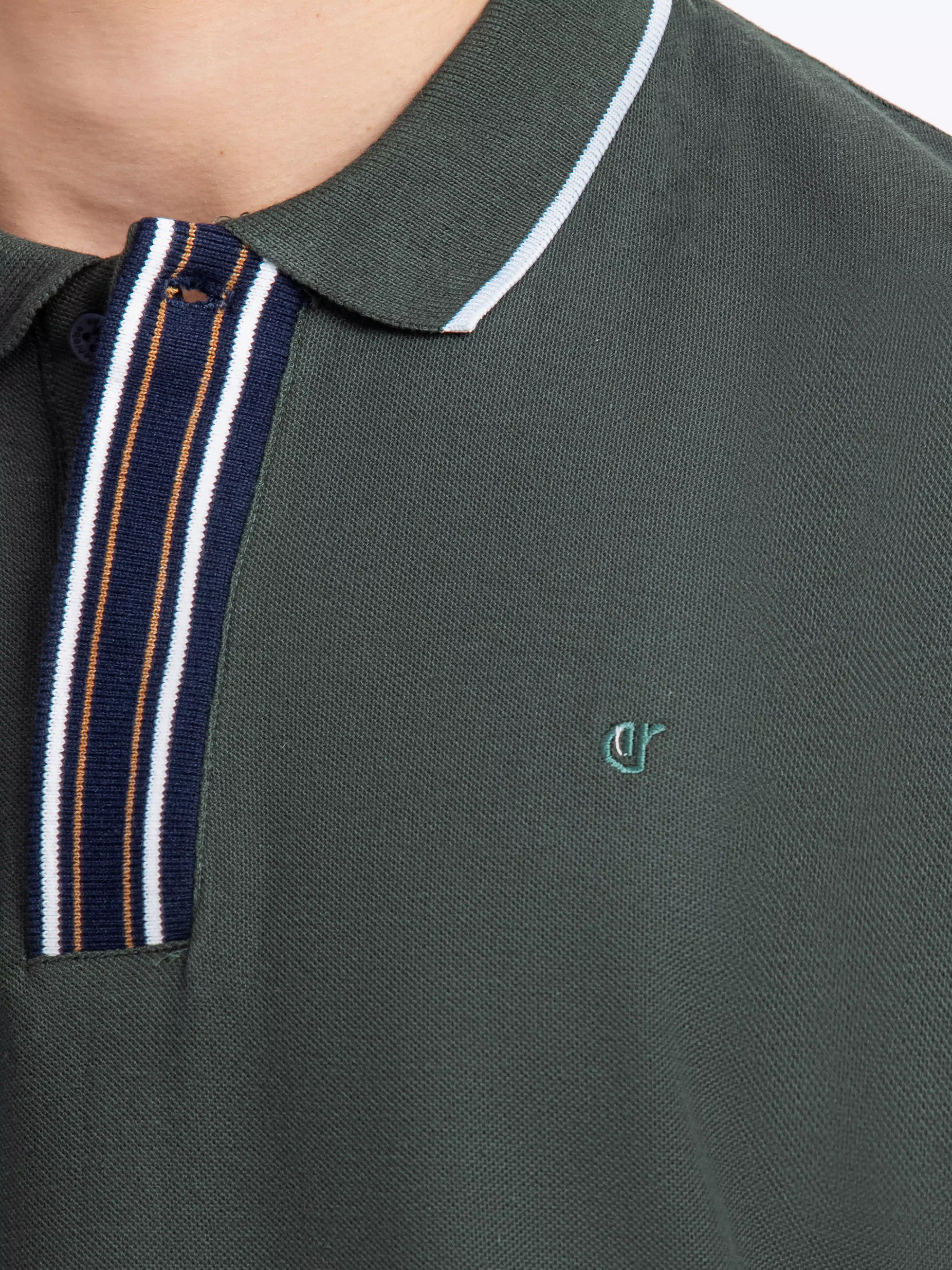 Men's Dark Green Polo Shirt - EMTPS5-066 - Image 3