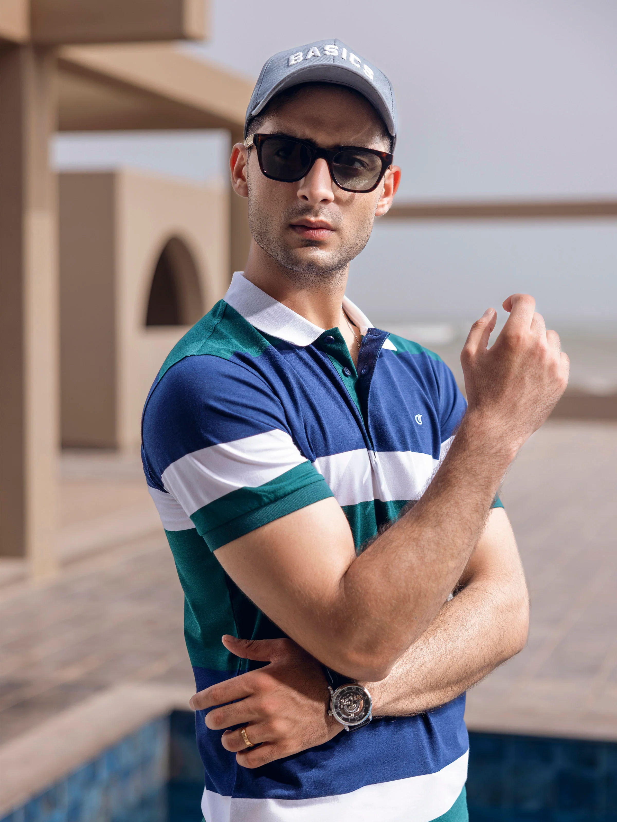 Men's Dark Green Polo Shirt - EMTPS5-110 - Image 3