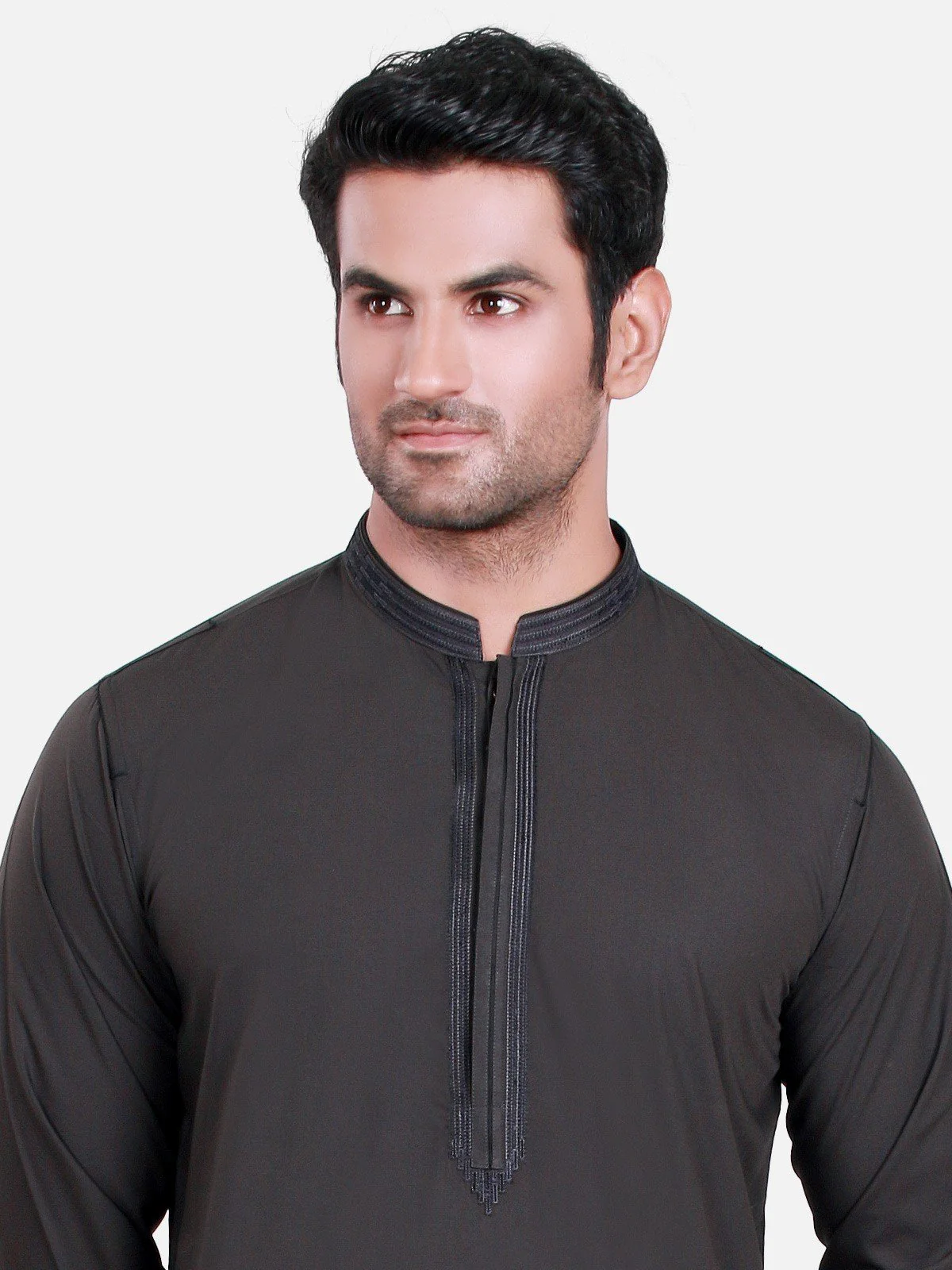 Men's Dark Green Shalwar Kameez - MTKS-C16S-40388 - Image 2