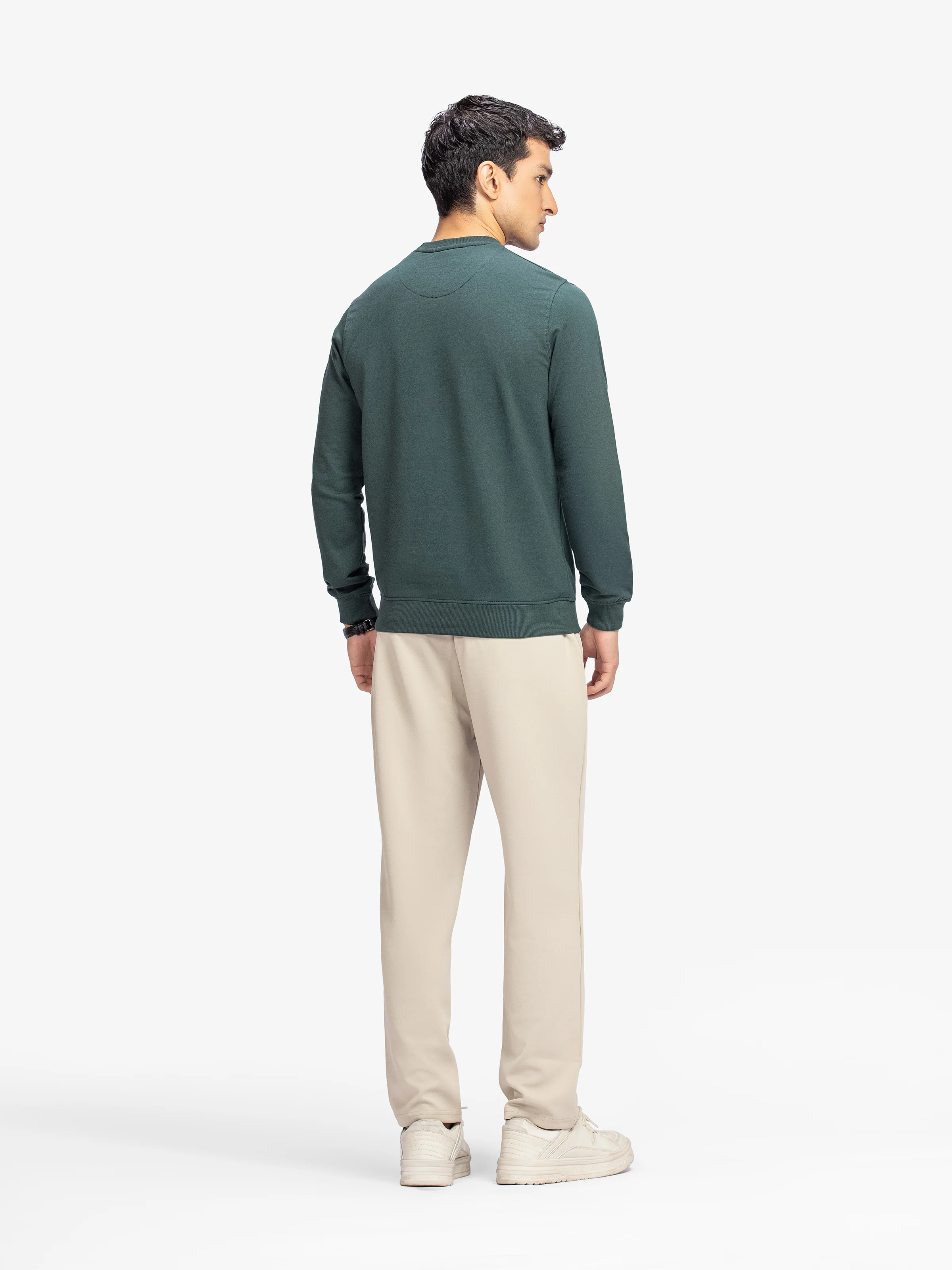 Men's Dark Green Sweatshirt - EMTSS5-005 - Image 5