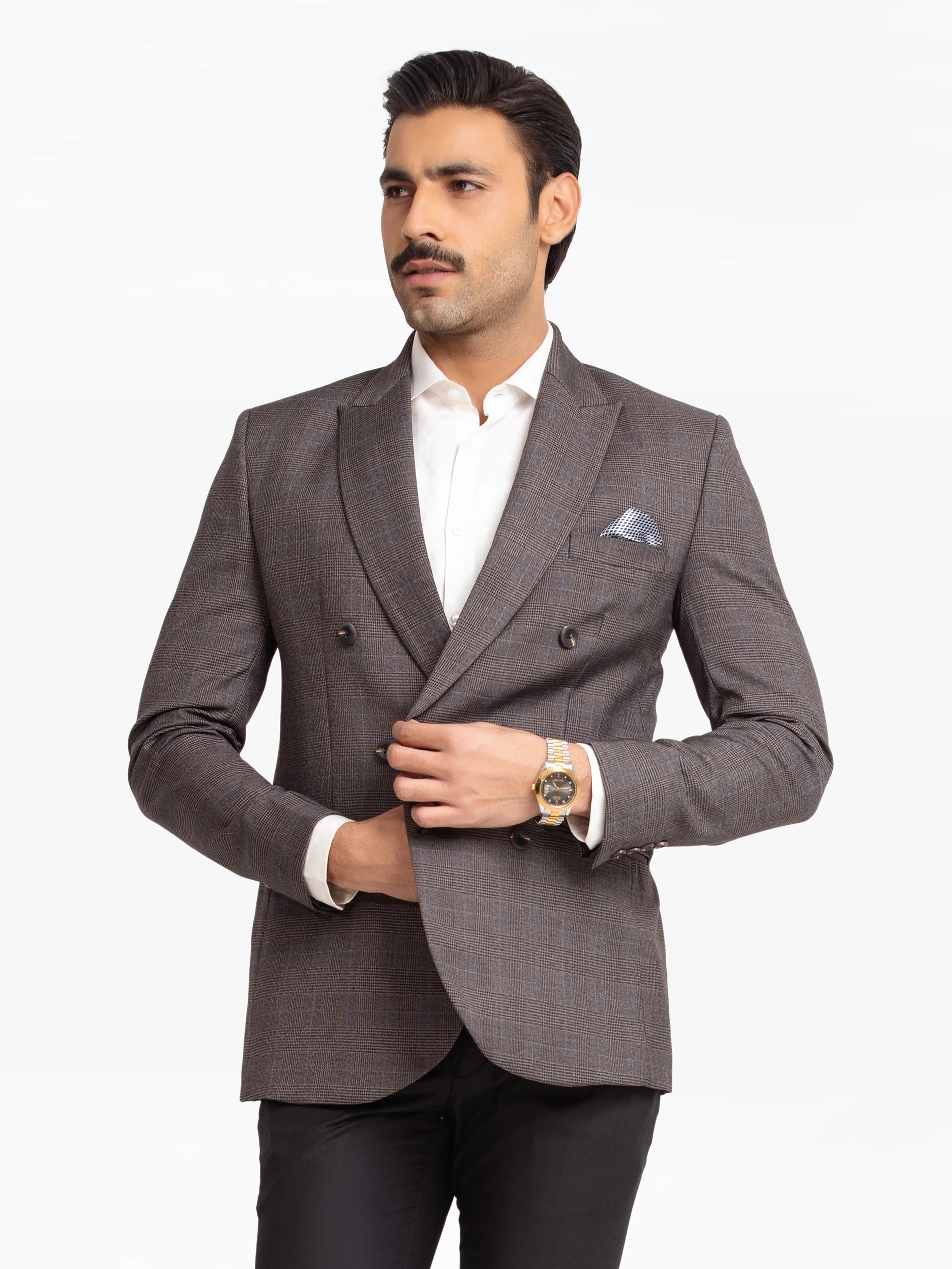 Men's Dark Grey Blazer - EMTB22-6817 - Image 2