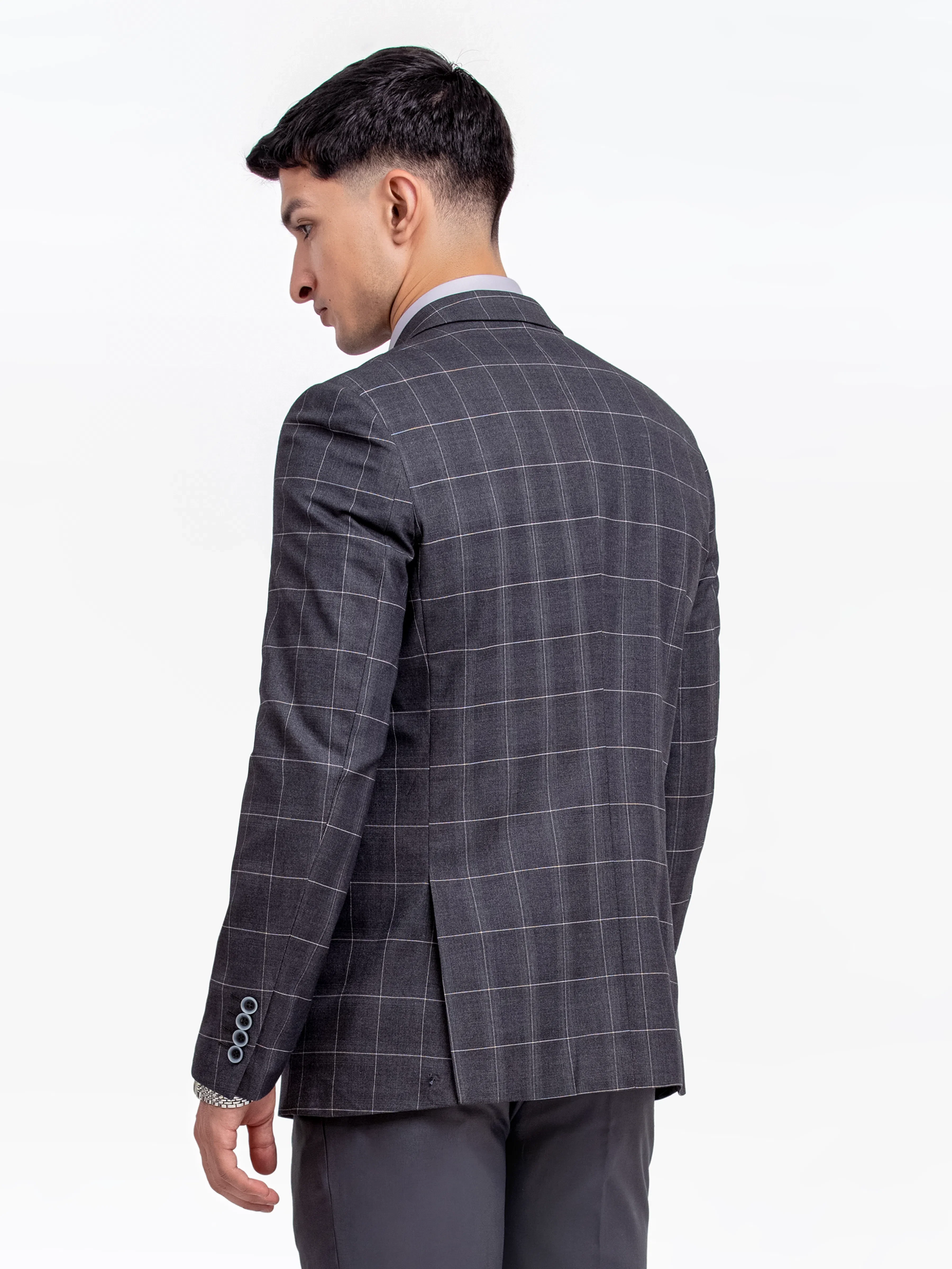 Men's Dark Grey Blazer - EMTB24-6874 - Image 5