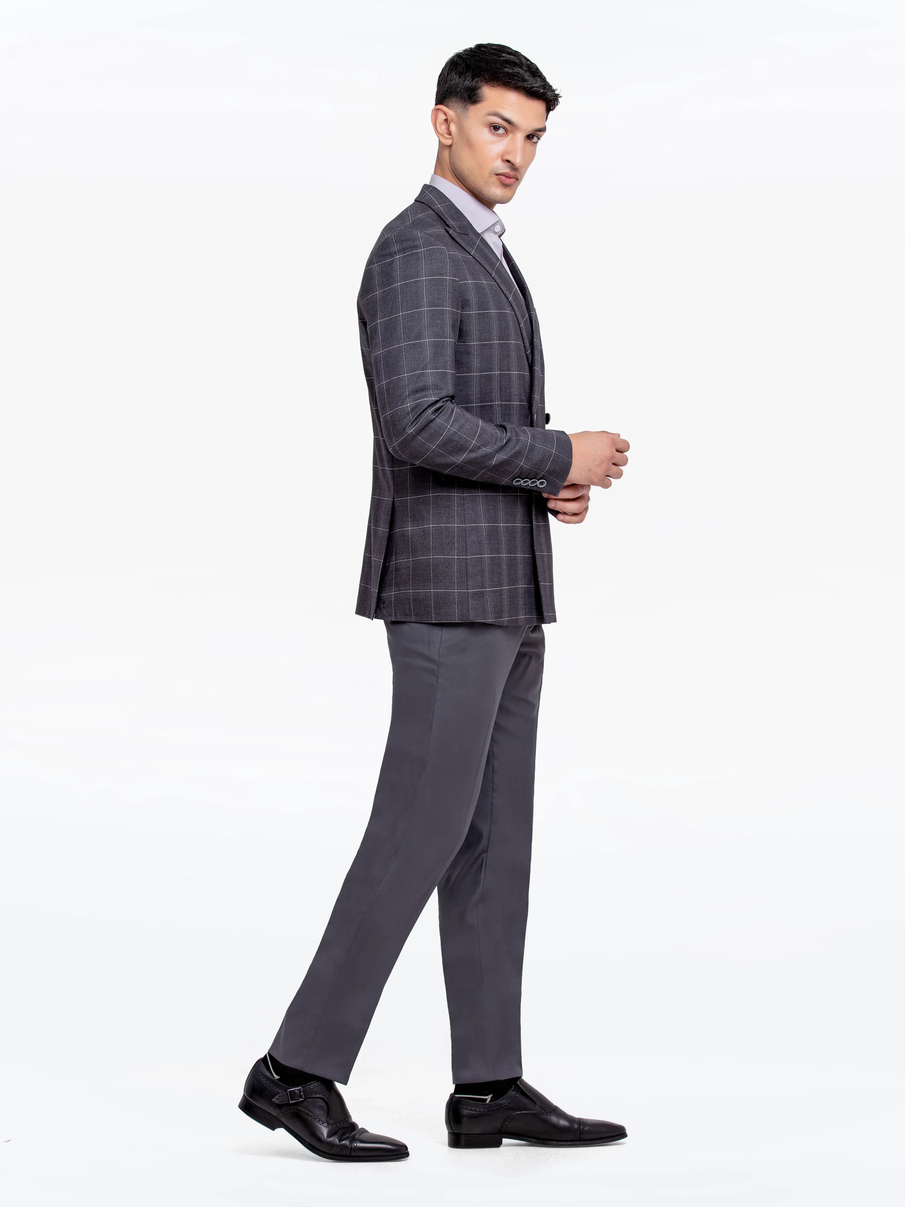 Men's Dark Grey Blazer - EMTB24-6874 - Image 7