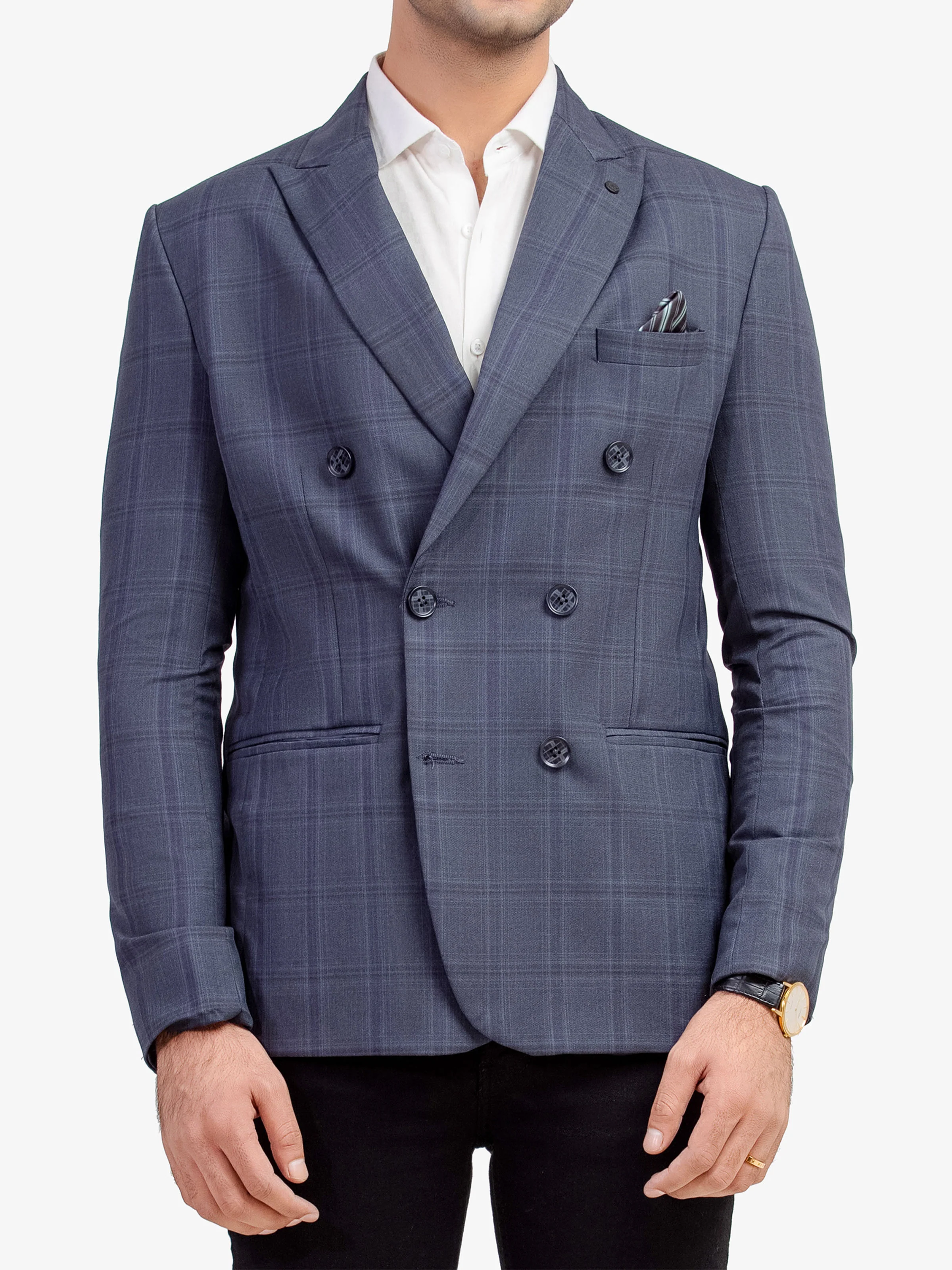 Men's Dark Grey Blazer - EMTB5-6831 - Image 2