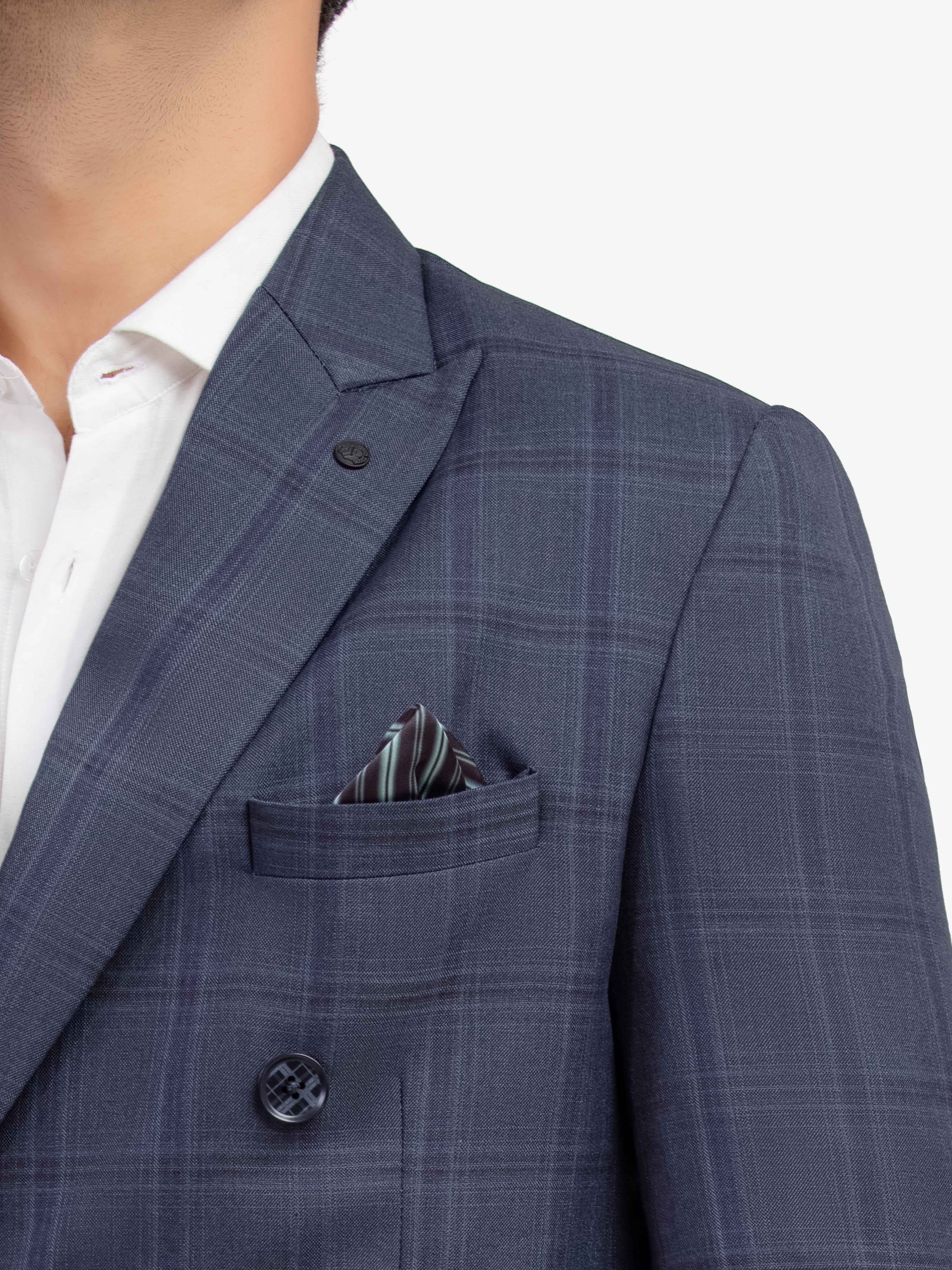 Men's Dark Grey Blazer - EMTB5-6831 - Image 3