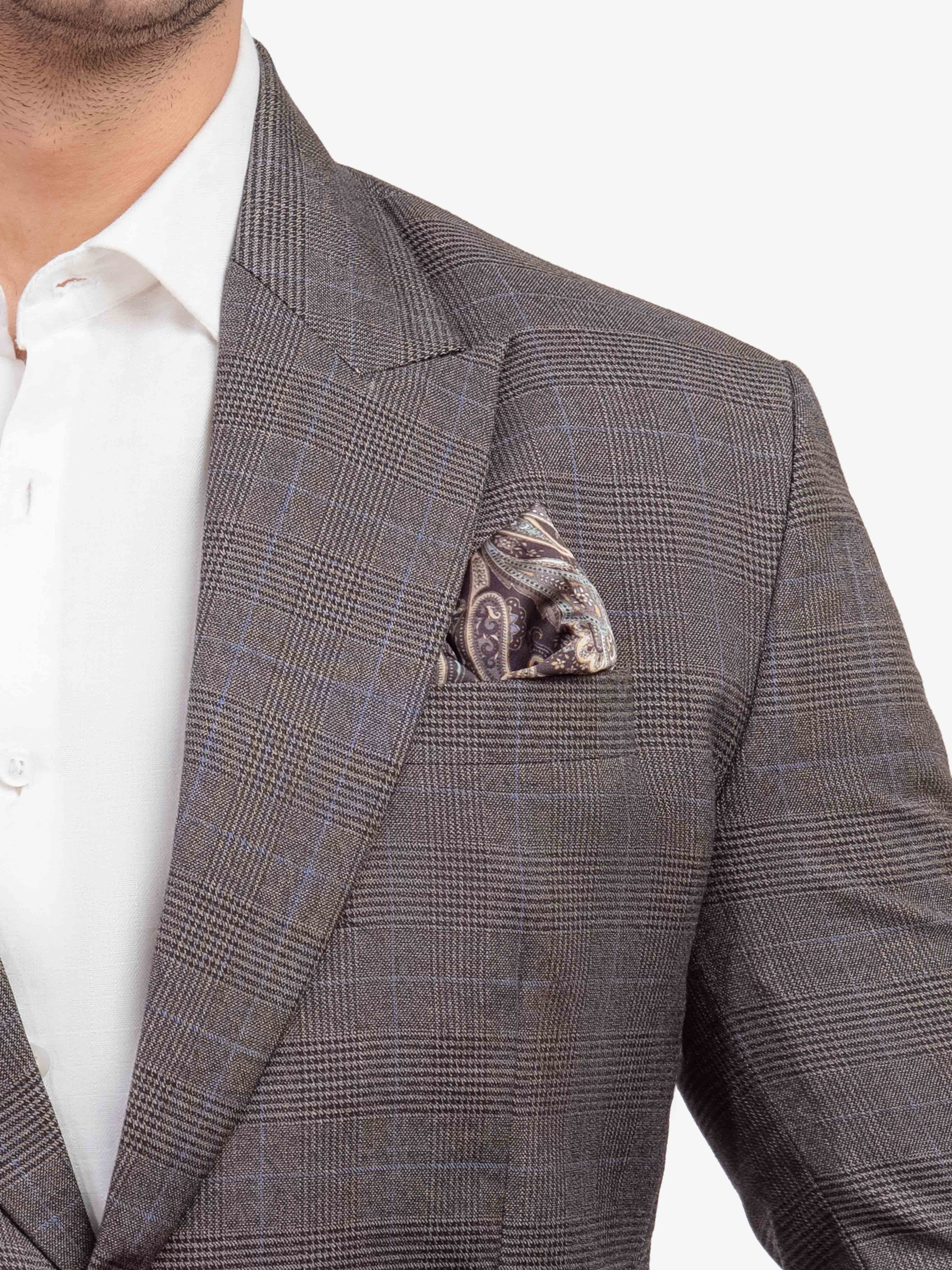 Men's Dark Grey Blazer - EMTB5-6883 - Image 3